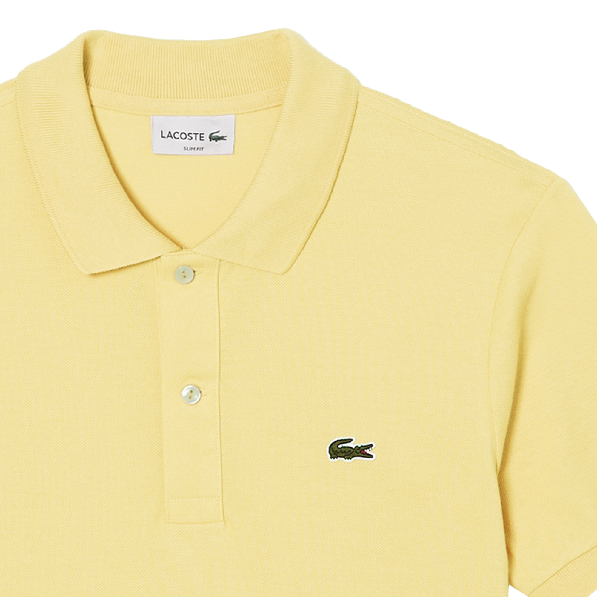 Lacoste Slim Fit polo, geel