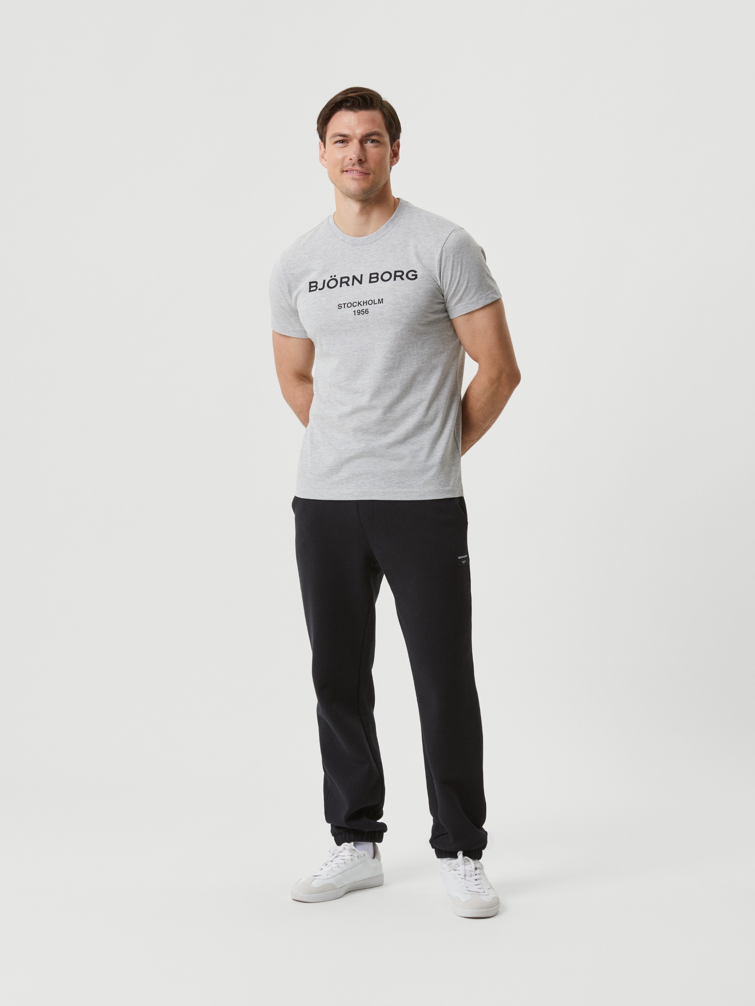 Bjorn Borg logo T-shirt, grijs