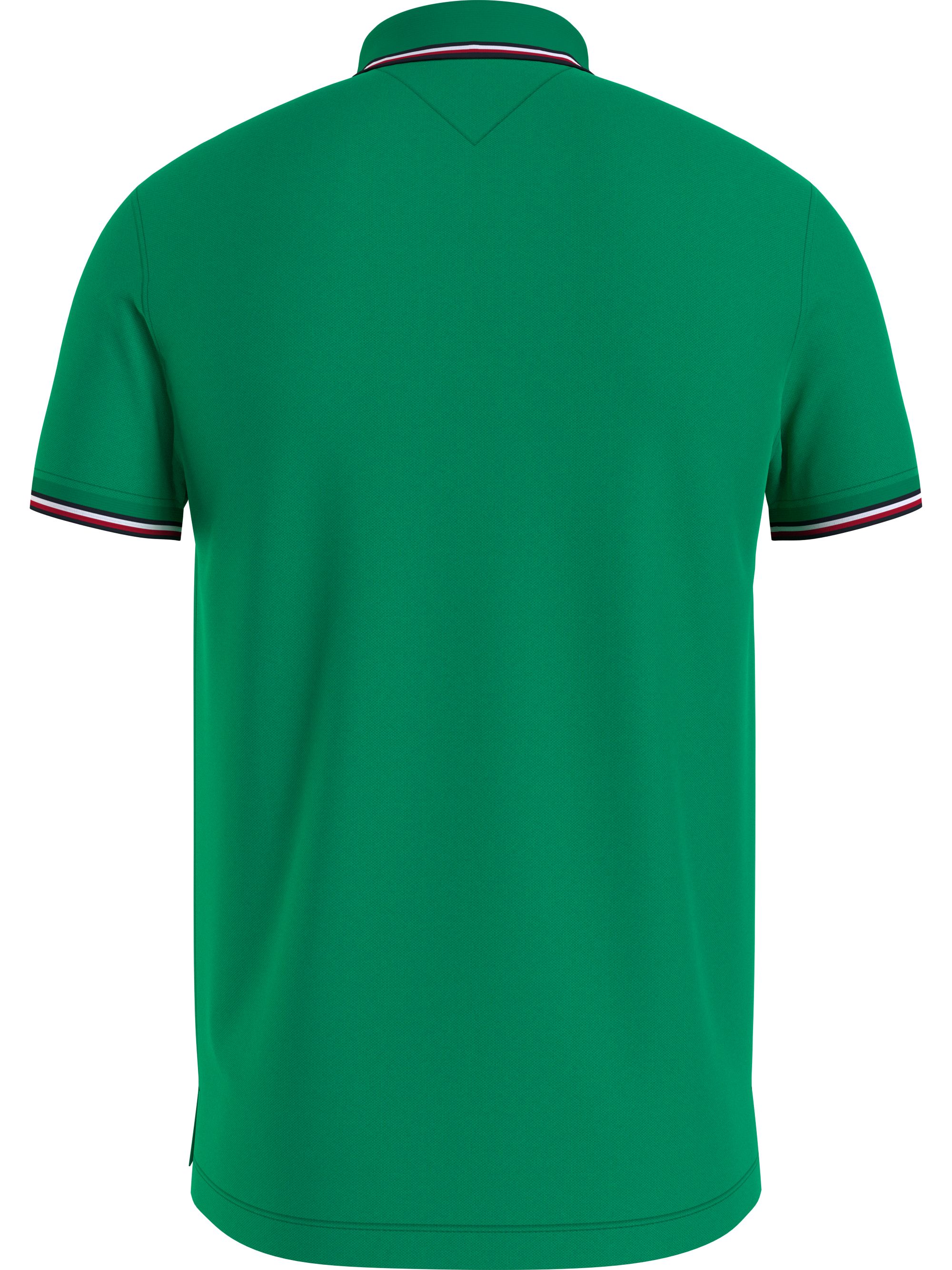 Tommy Hilfiger 1985 Rwb Tipped Slim Polo, heren poloshirt, groen