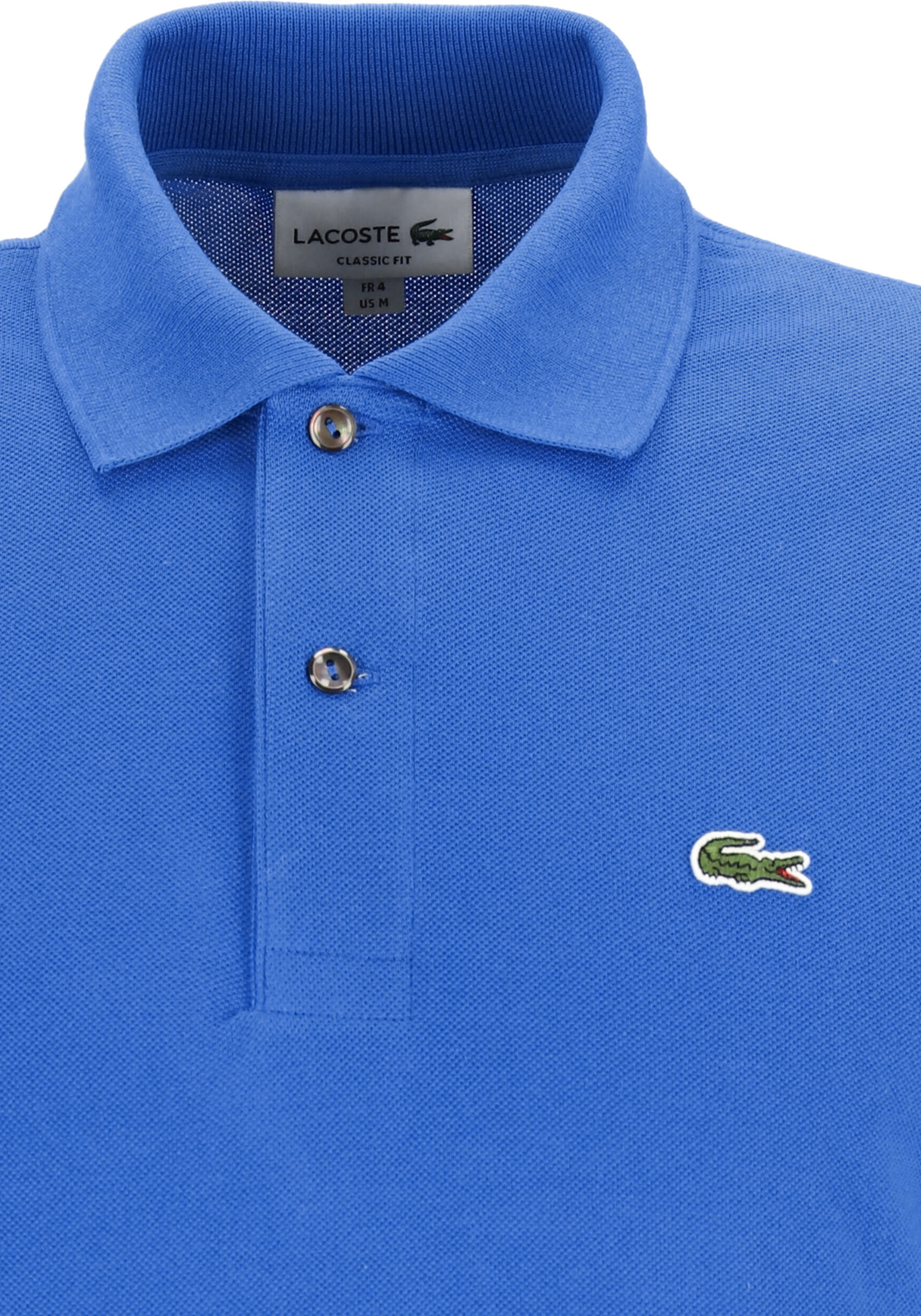 Lacoste Classic Fit polo, kobaltblauw