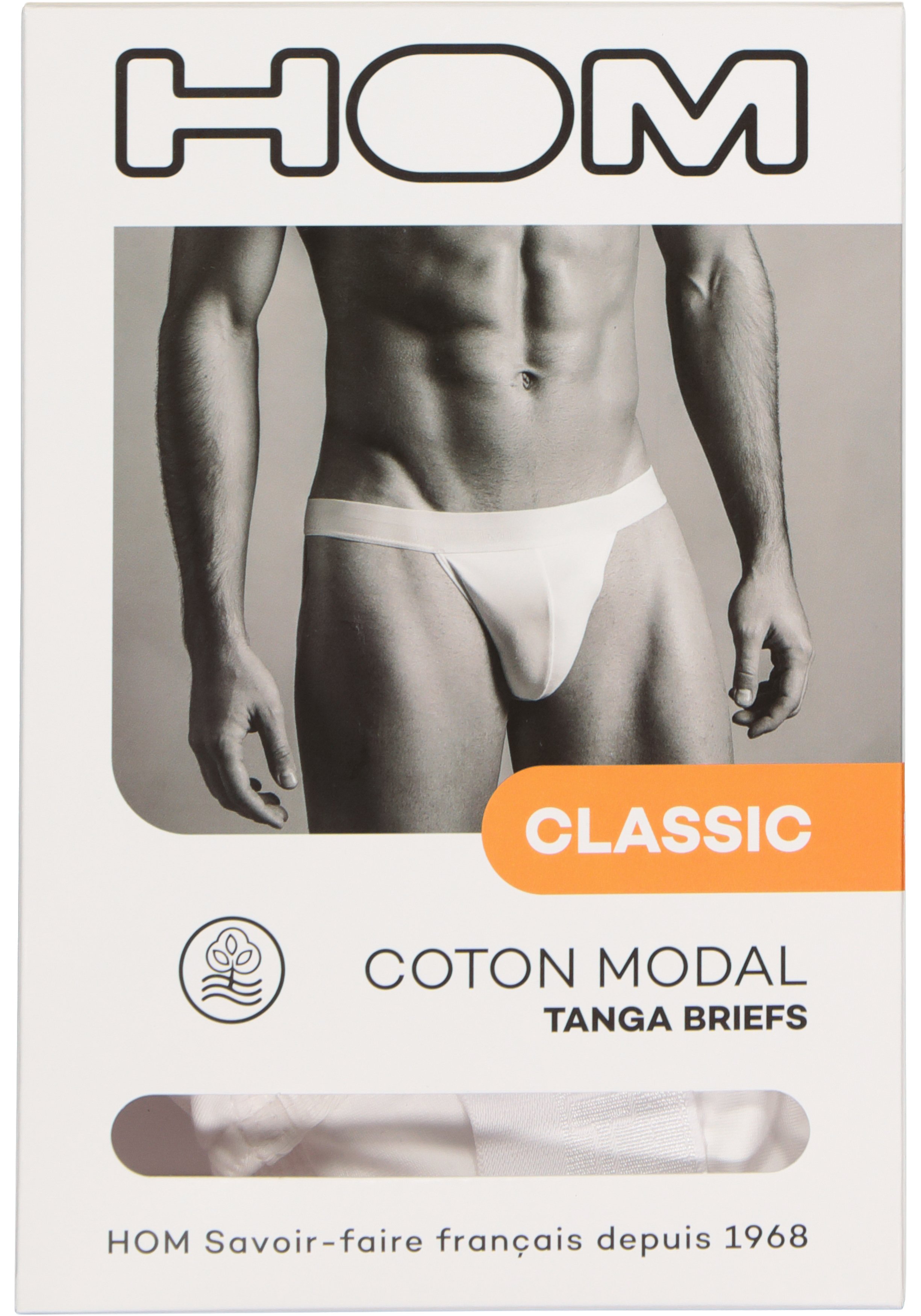 HOM Classic tanga briefs (1-pack), heren tanga slip, wit