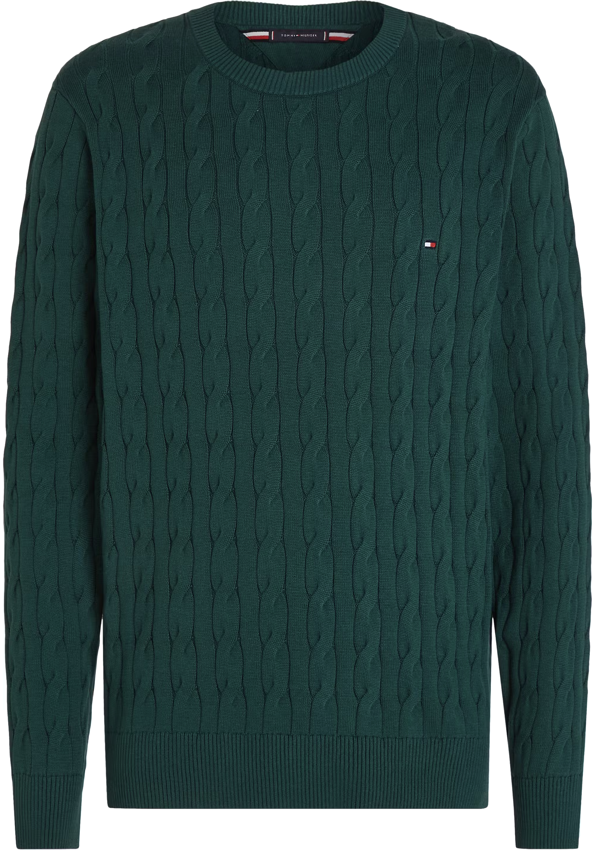 Tommy Hilfiger heren pullover katoen, groen