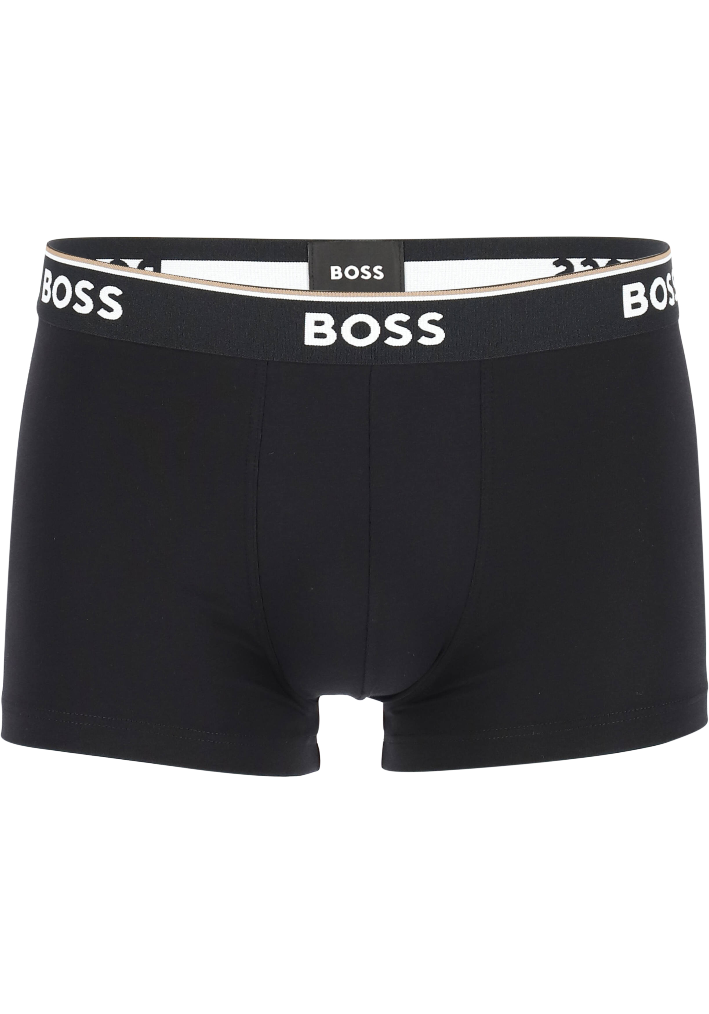 HUGO BOSS Power trunks (3-pack), heren boxers kort, grijs, grijs, zwart