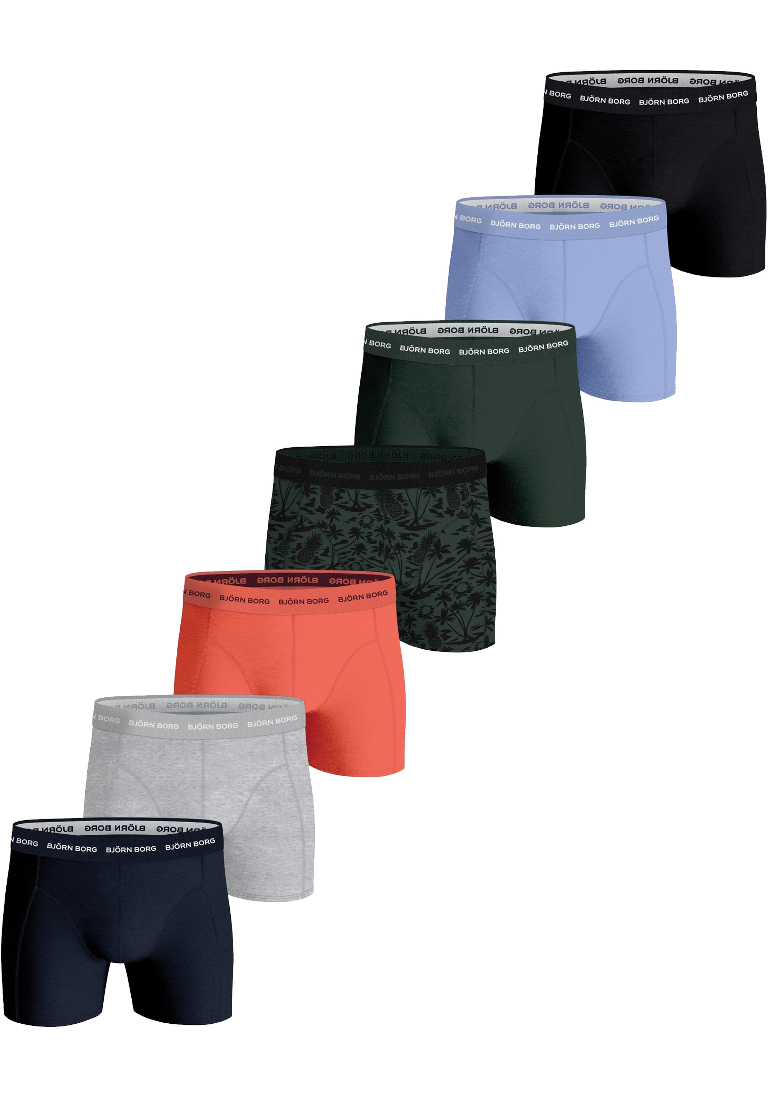 Bjorn Borg Cotton Stretch boxers, heren boxers normale lengte (7-pack), multicolor