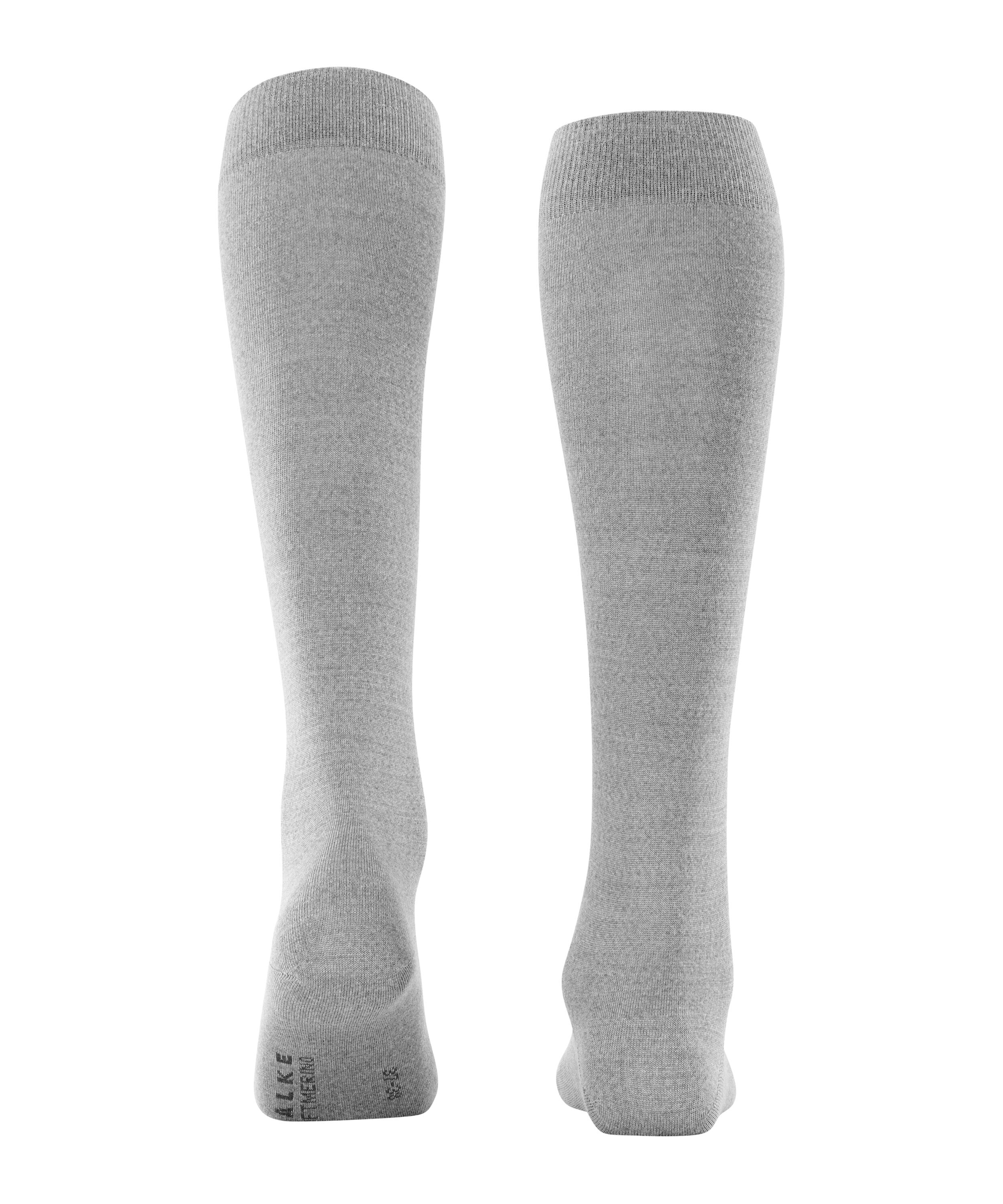 FALKE Softmerino dames kniekousen, grijs (light grey mel.)