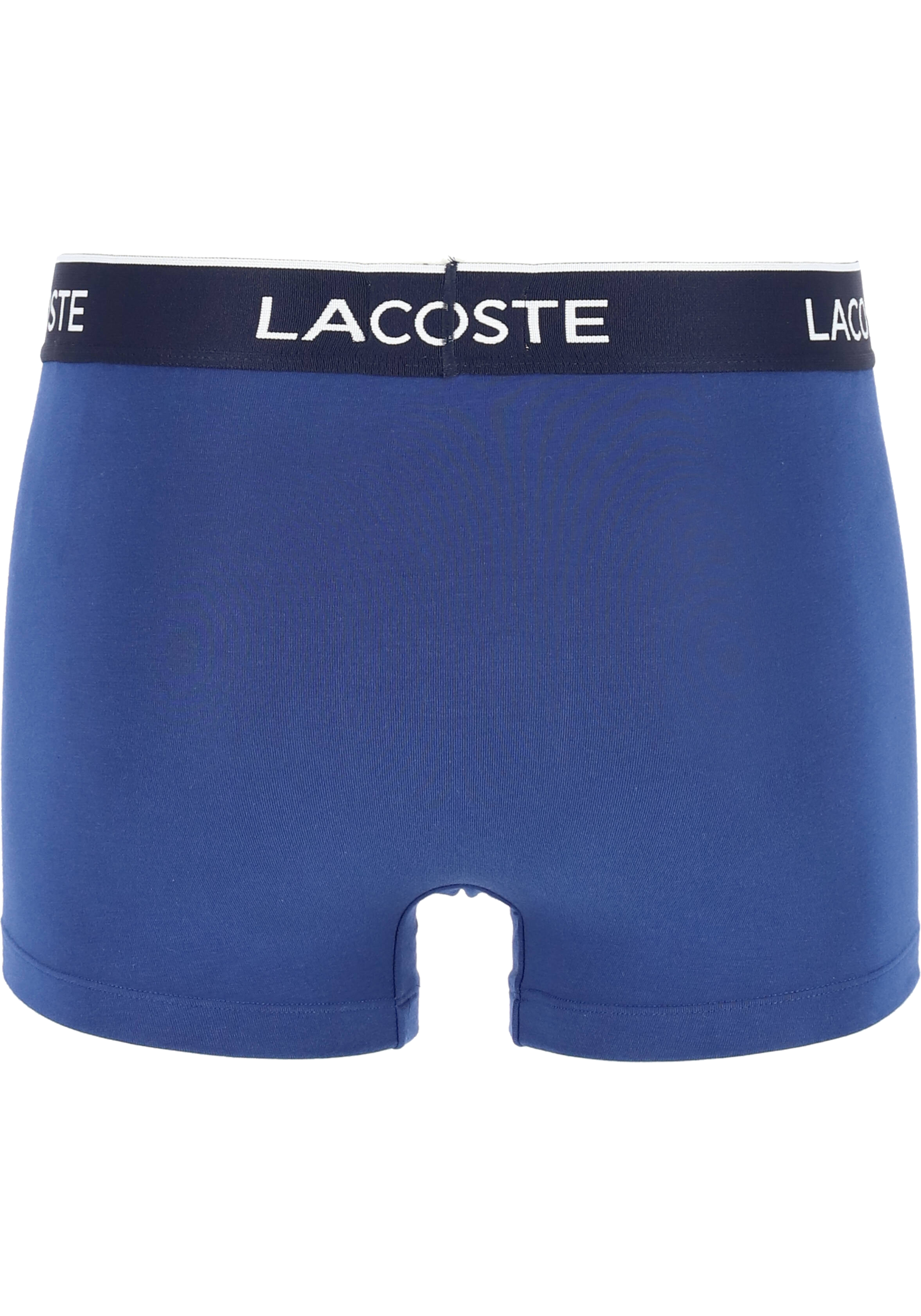 Lacoste Boxer Trunks (3-pack), heren boxers kort, blauw en rood