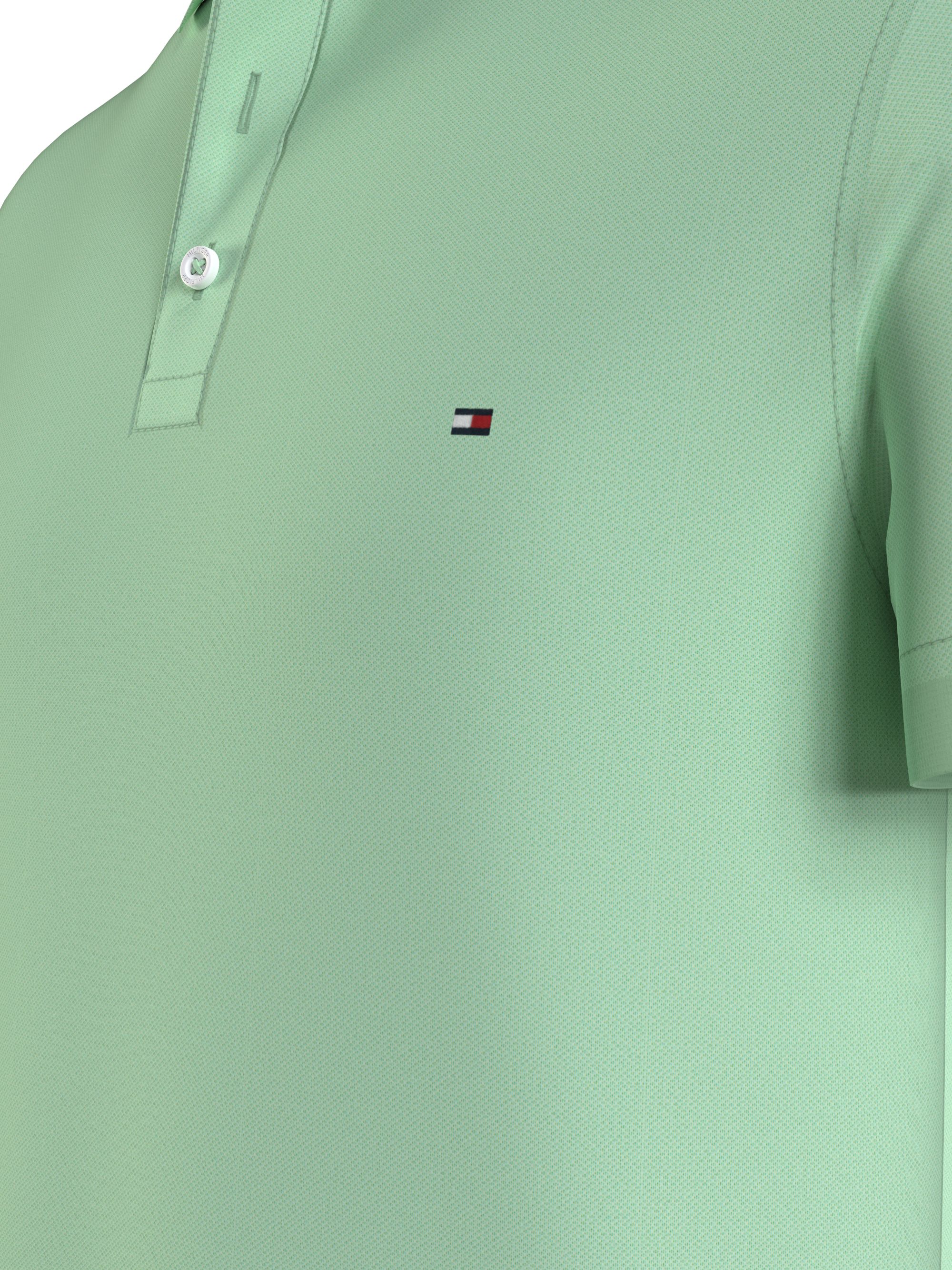 Tommy Hilfiger 1985 Slim Polo, heren poloshirt, mintgroen