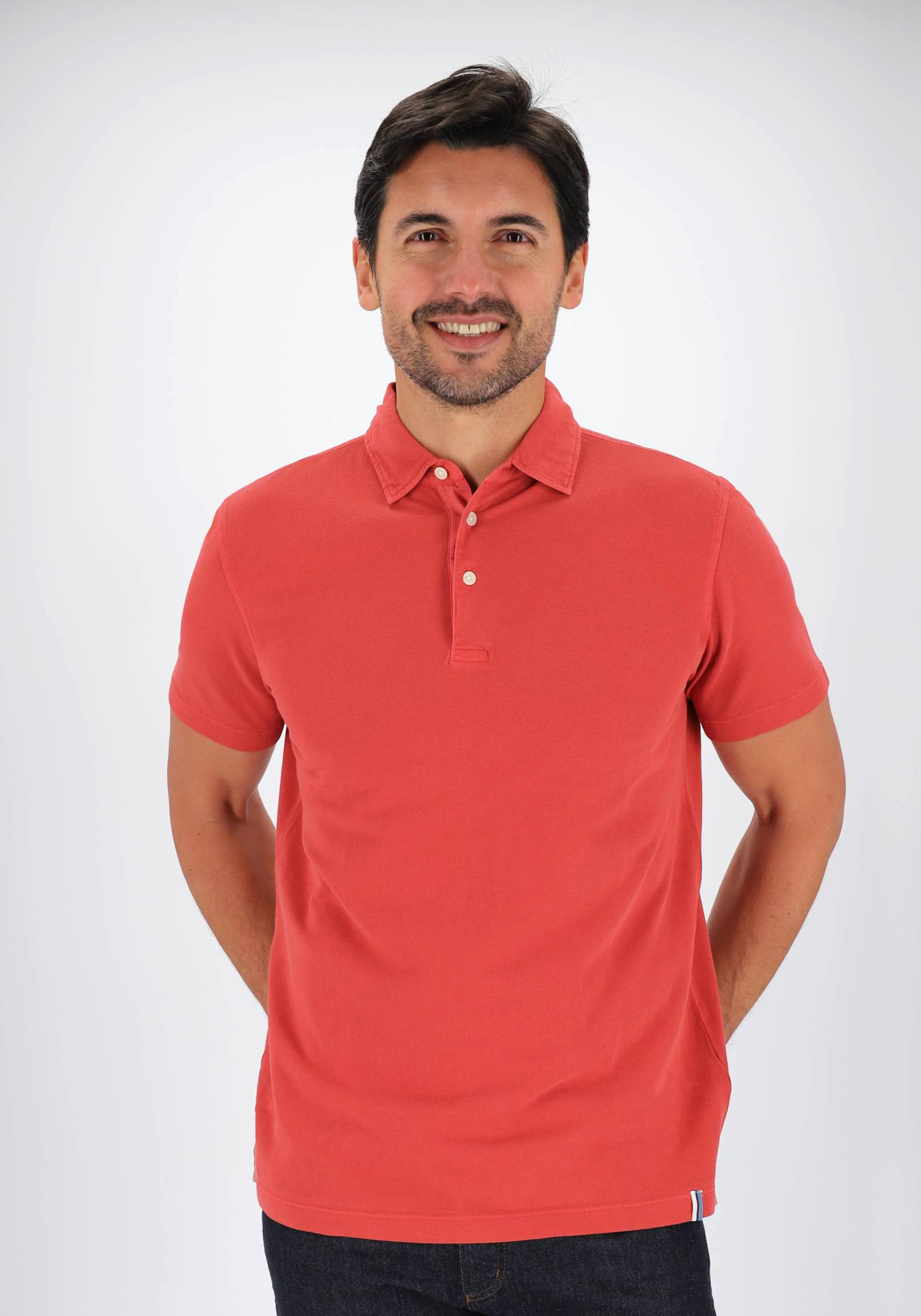 OLYMP Polo Casual, modern fit polo, roze