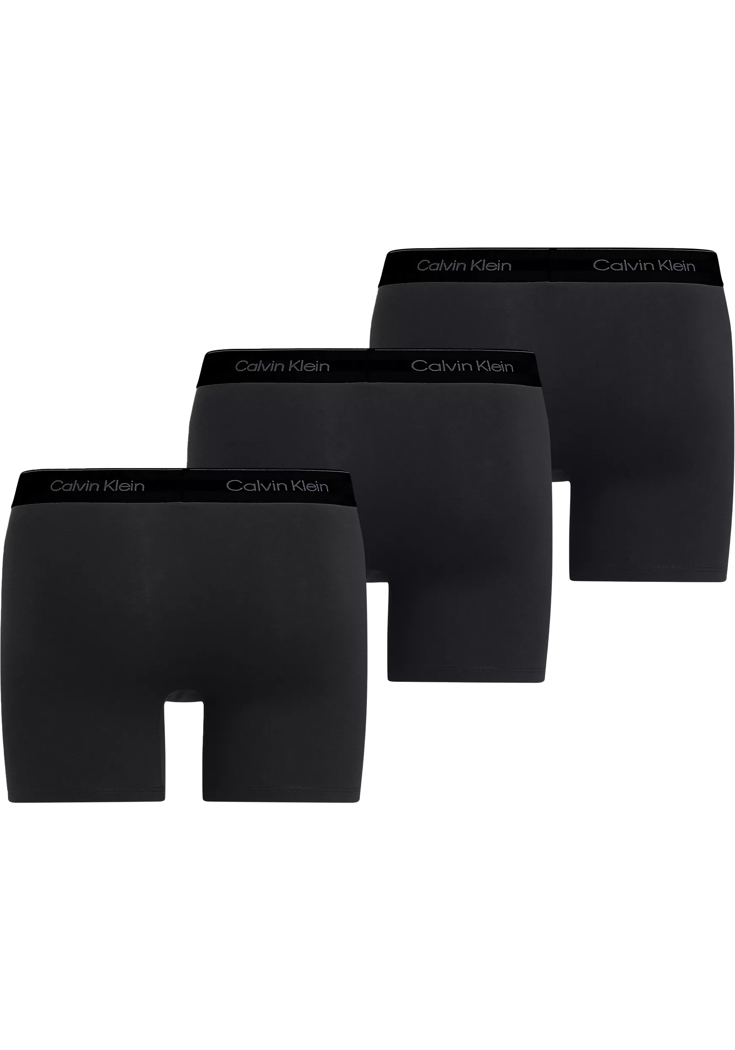 Calvin Klein Boxer Briefs (3-pack), heren boxers extra lang, zwart