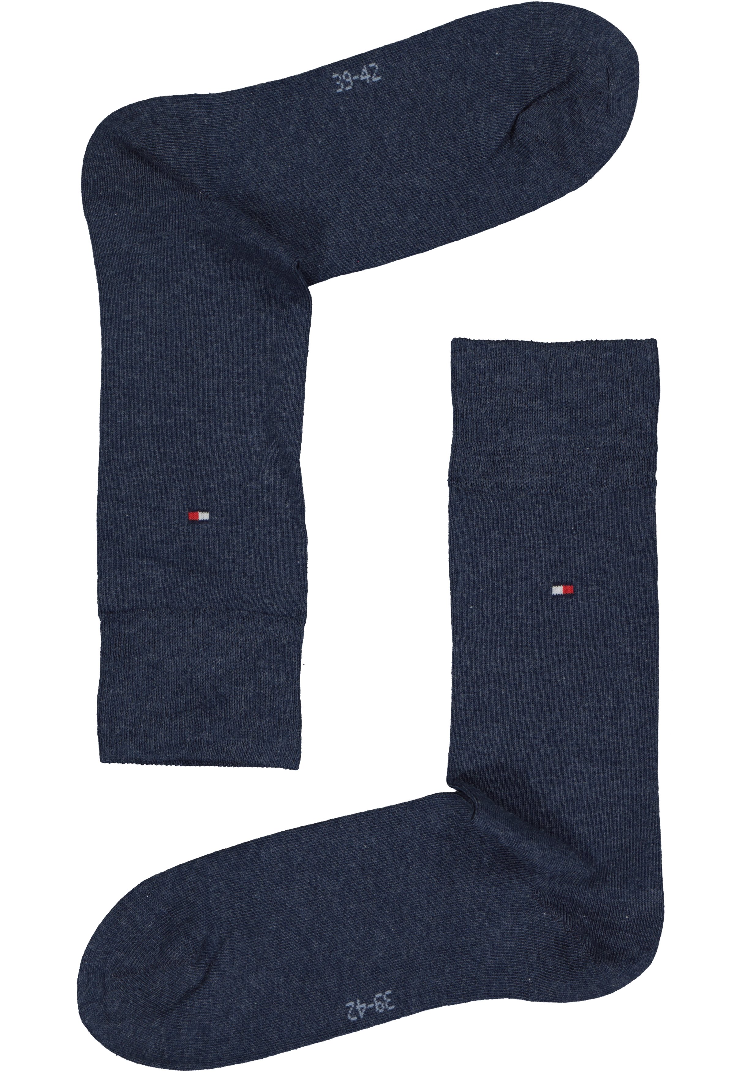 Tommy Hilfiger Classic Socks (2-pack), herensokken katoen, jeans blauw