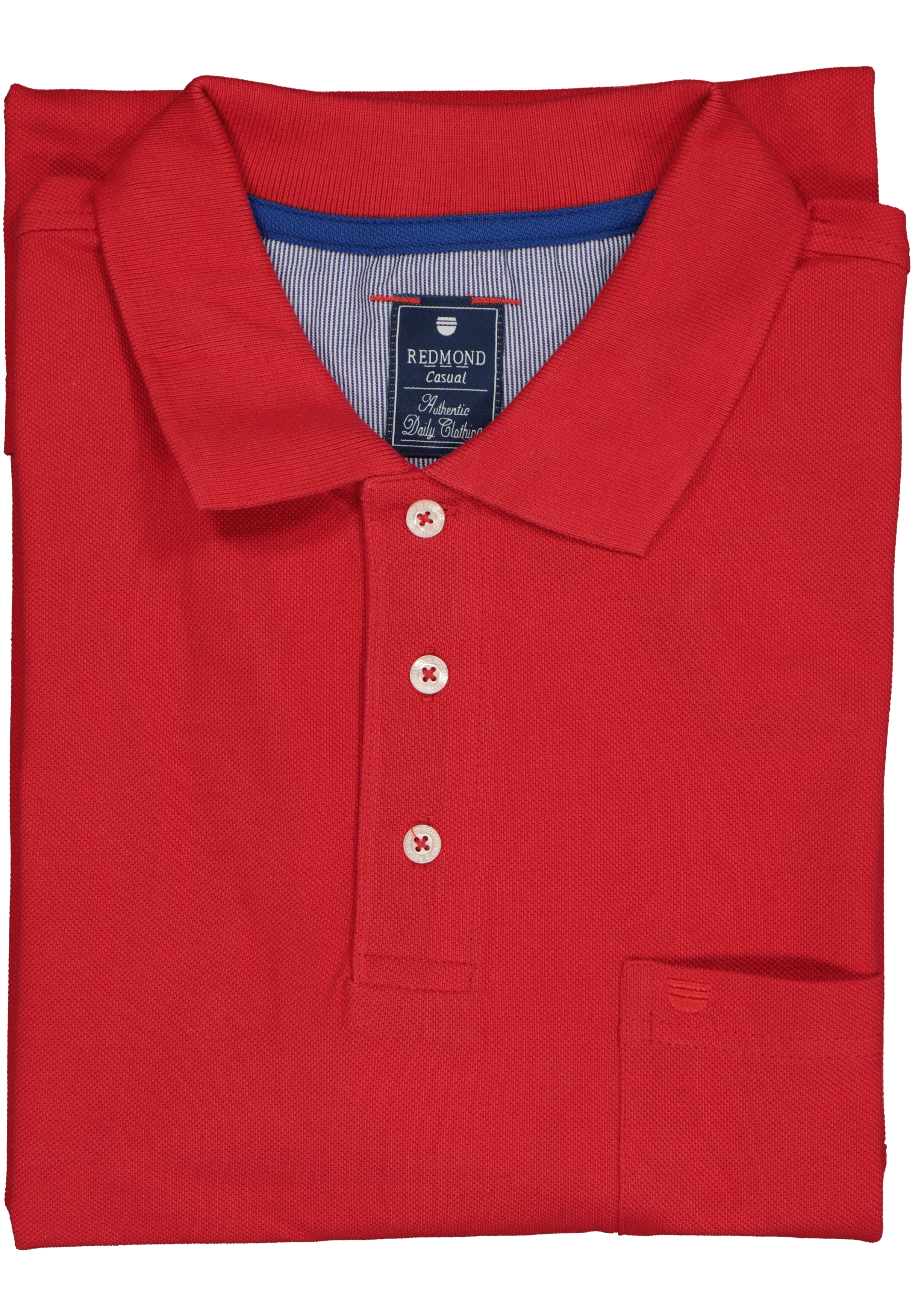 Redmond regular fit poloshirt, rood