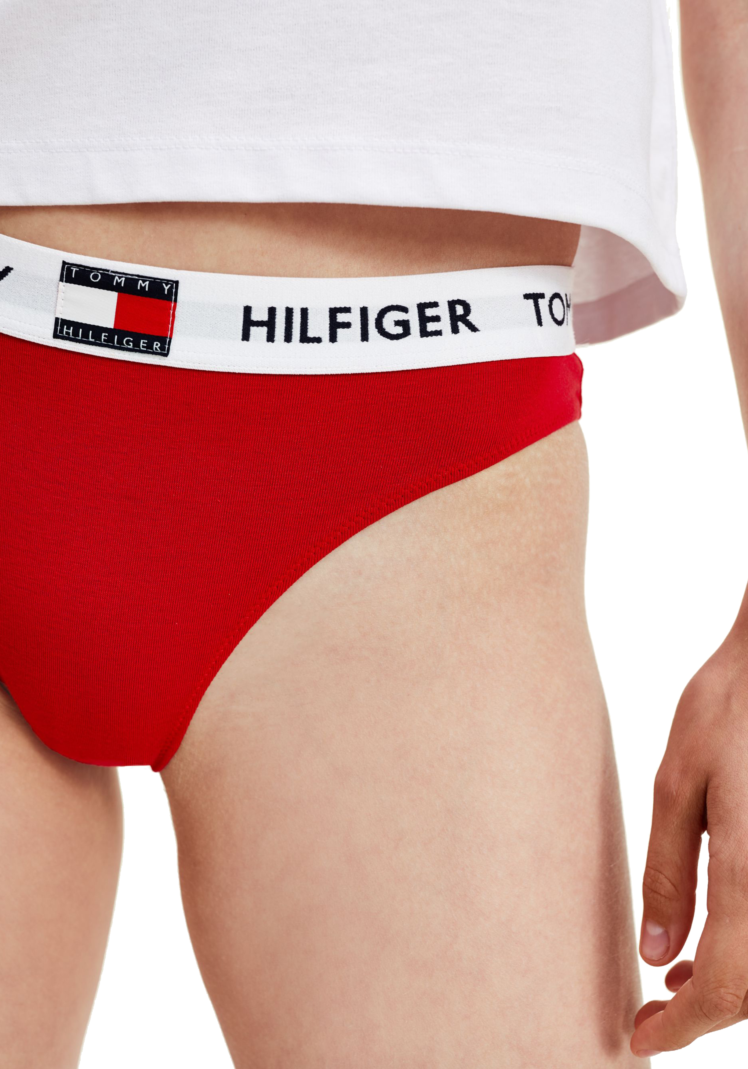 Tommy Hilfiger dames Tommy 85 bikini slip (1-pack), rood