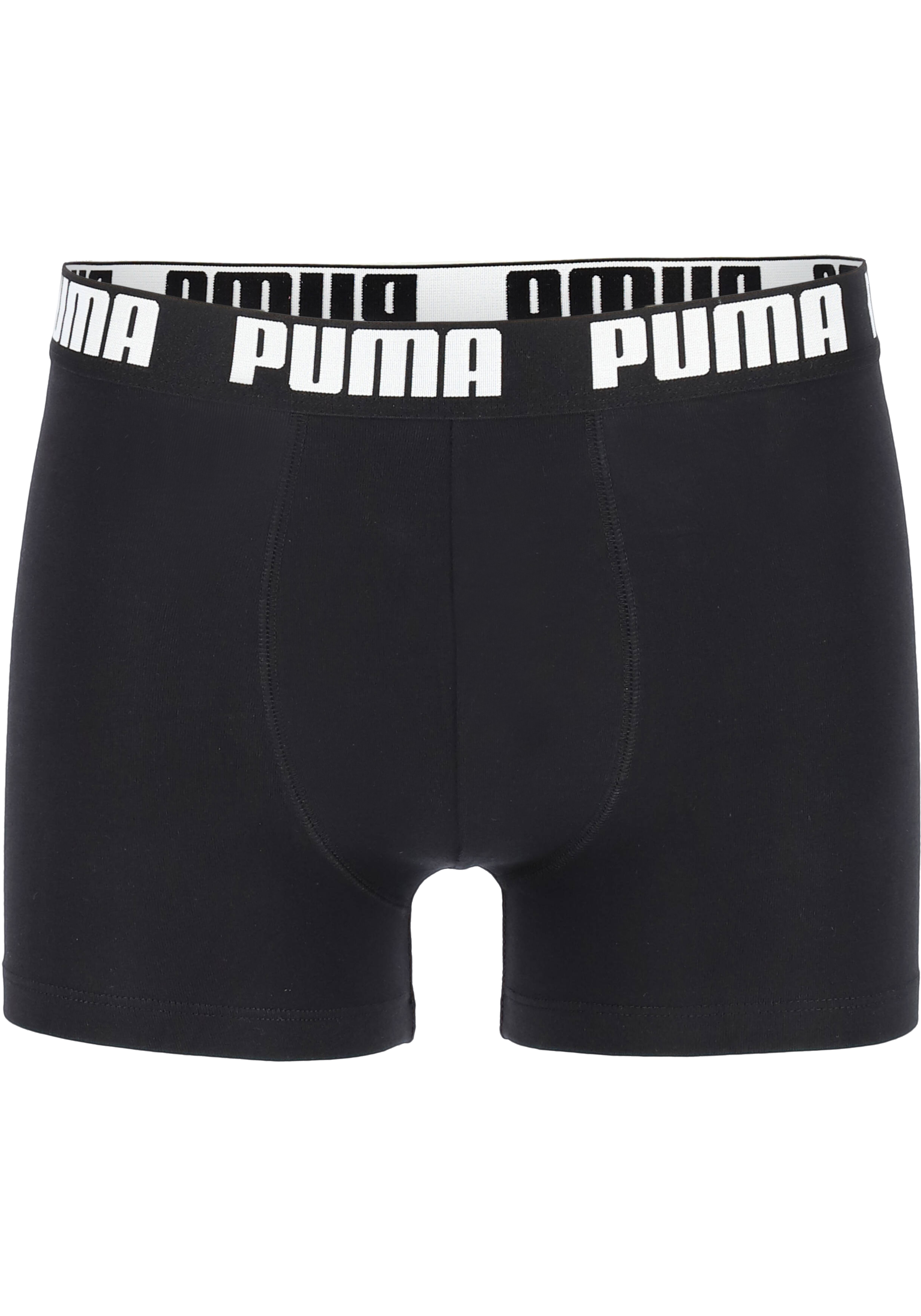 Puma Basic Boxer heren (2-pack), zwart en wit