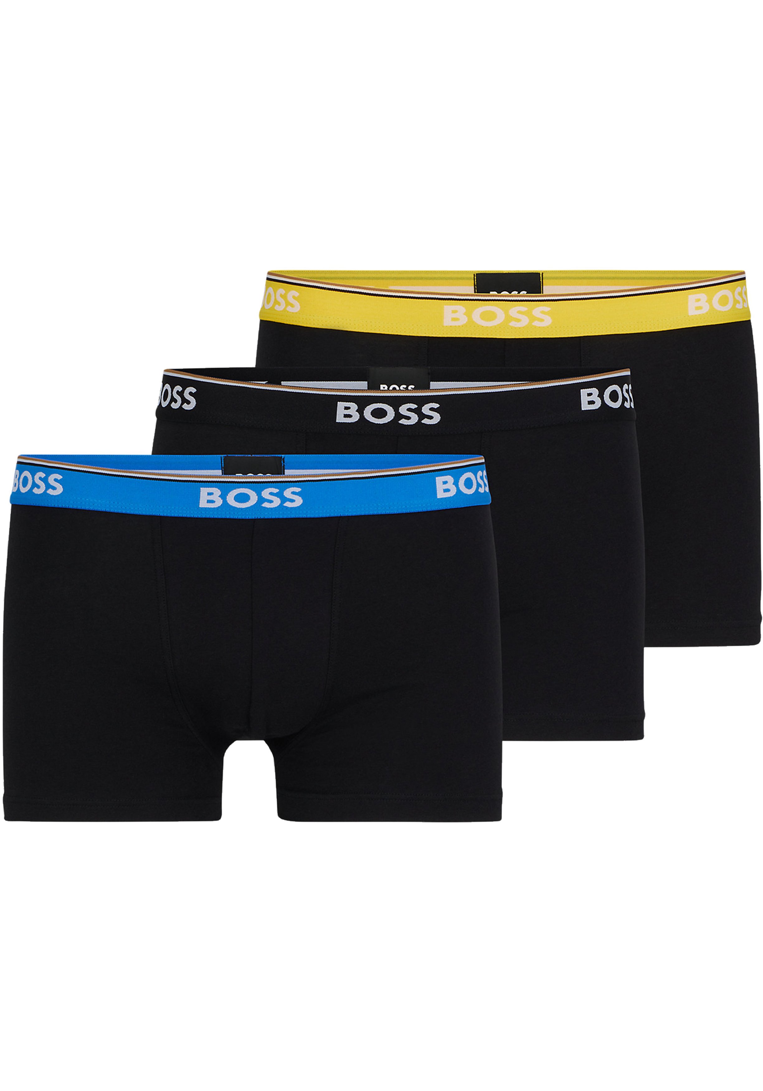 HUGO BOSS Power trunks (3-pack), heren boxers kort, multicolor