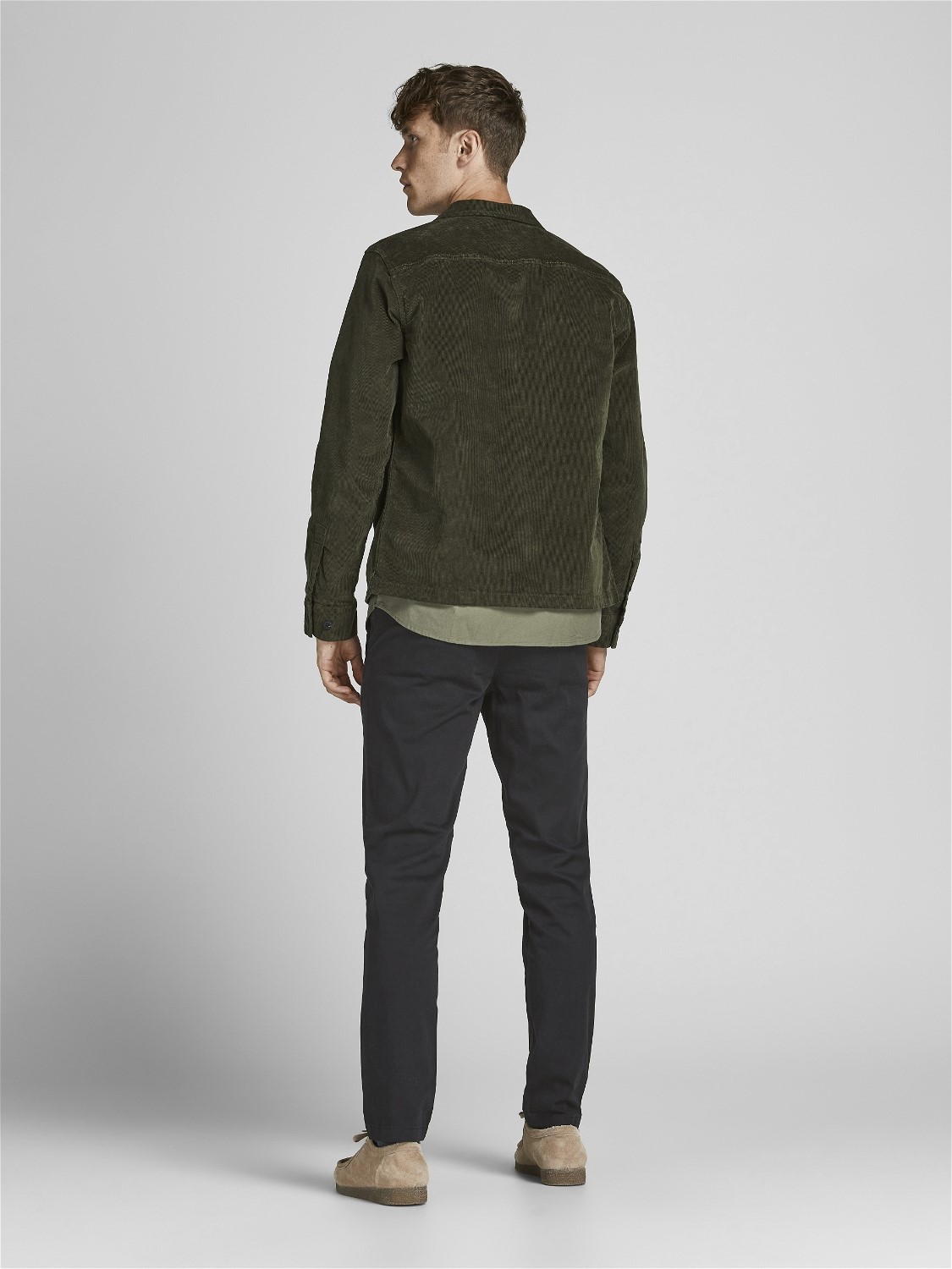 JACK & JONES Marco Dave loose fit, heren chino, zwart