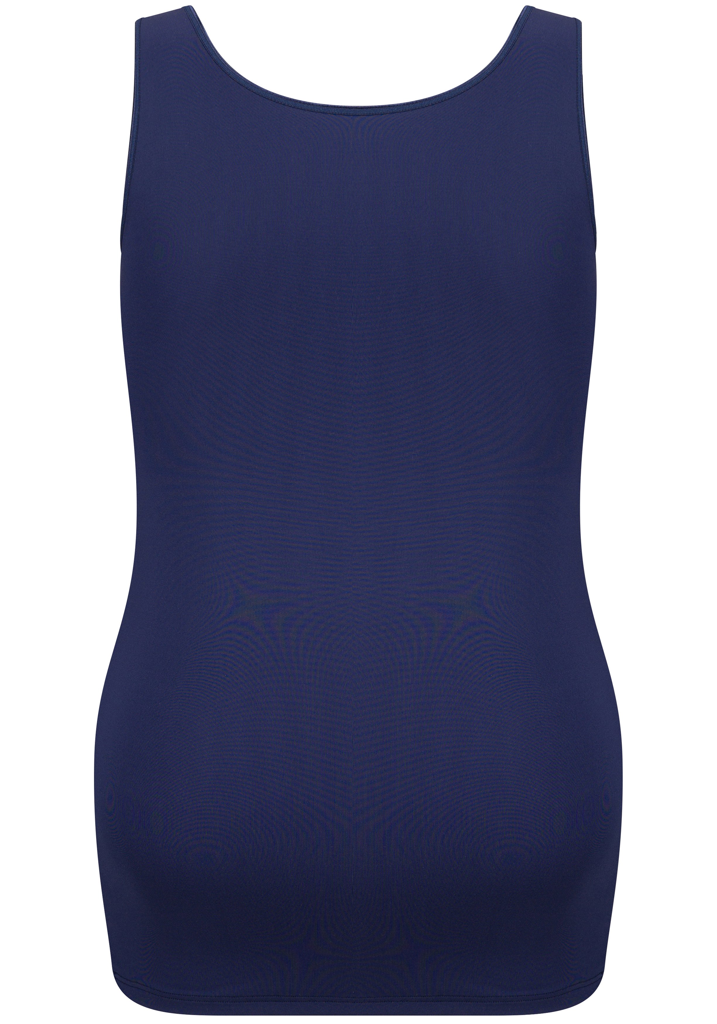 RJ Bodywear Pure Color dames top (1-pack), hemdje met brede banden, donkerblauw