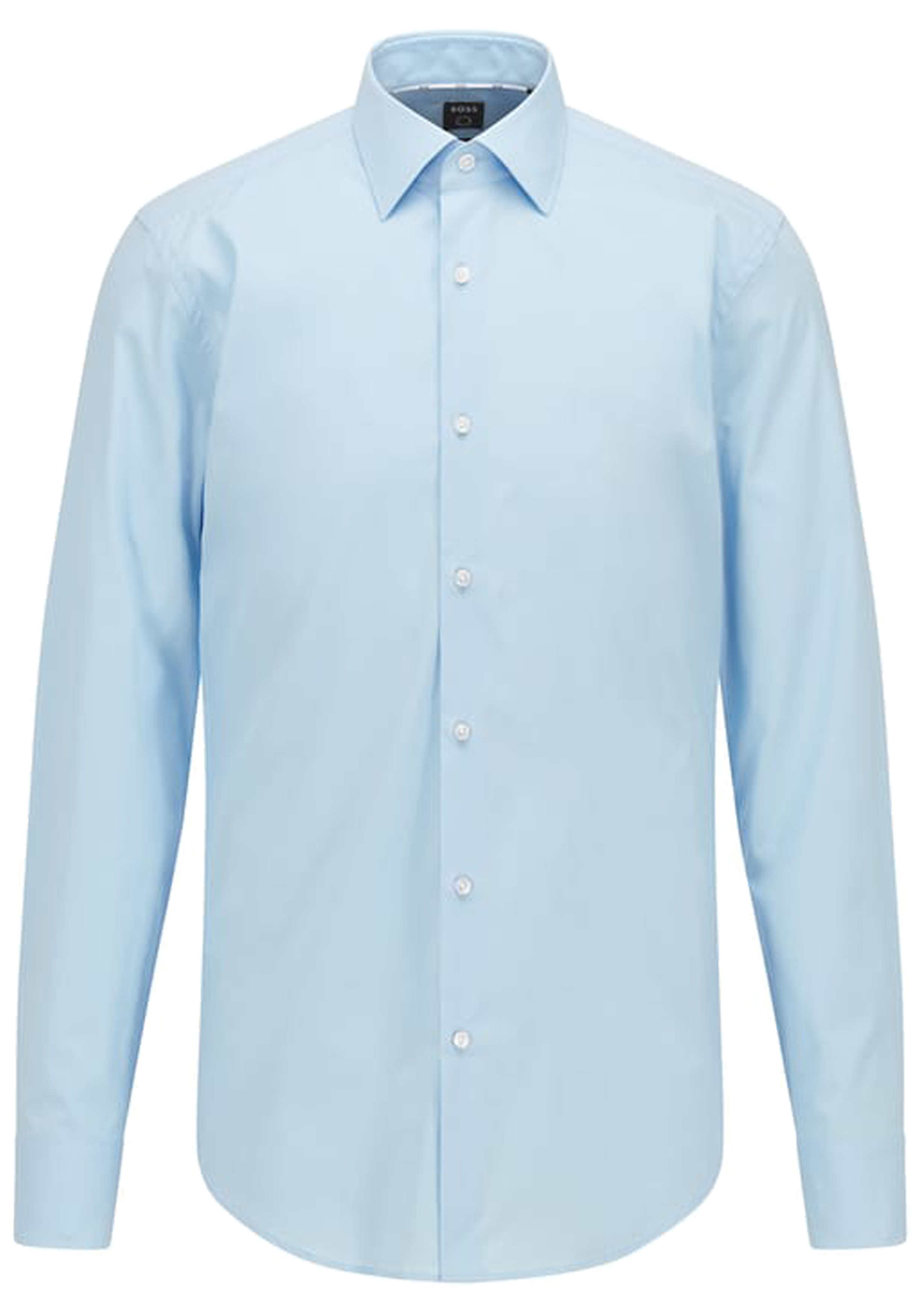 BOSS Hank slim fit overhemd, popeline, blauw