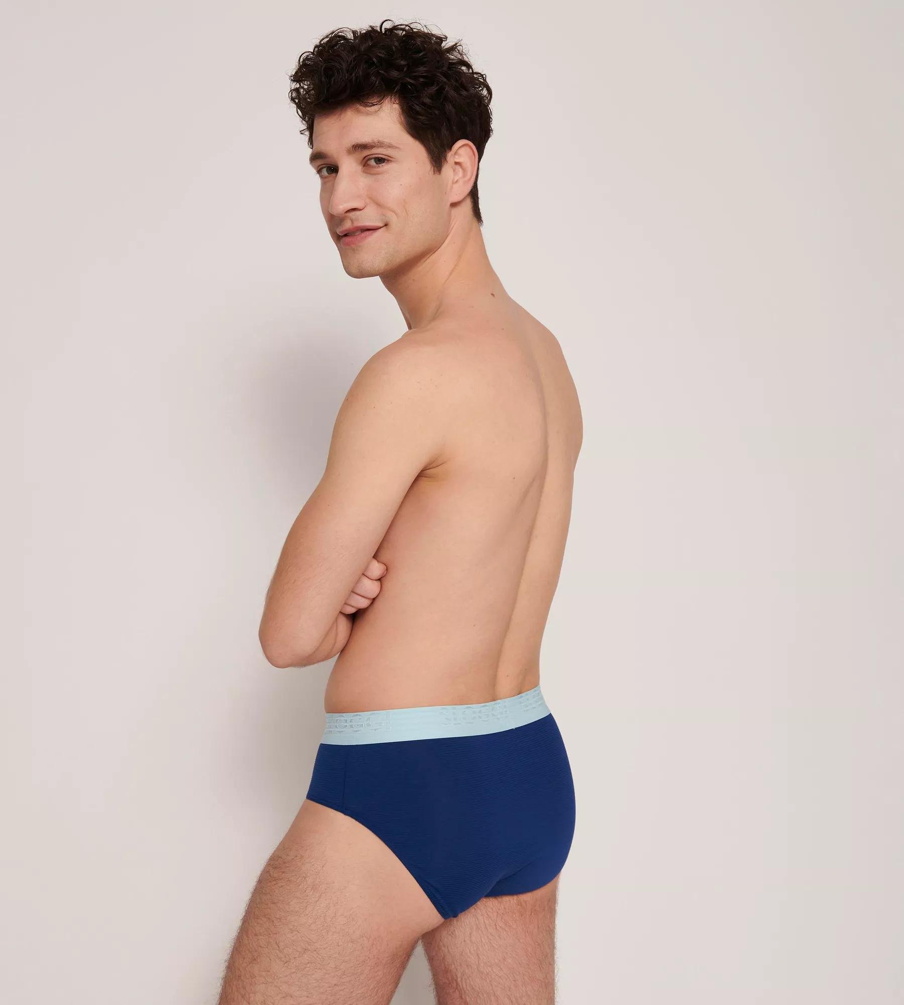 Sloggi Men EVER Cool Brief, heren slip met smalle zijkanten (2-pack), blauw