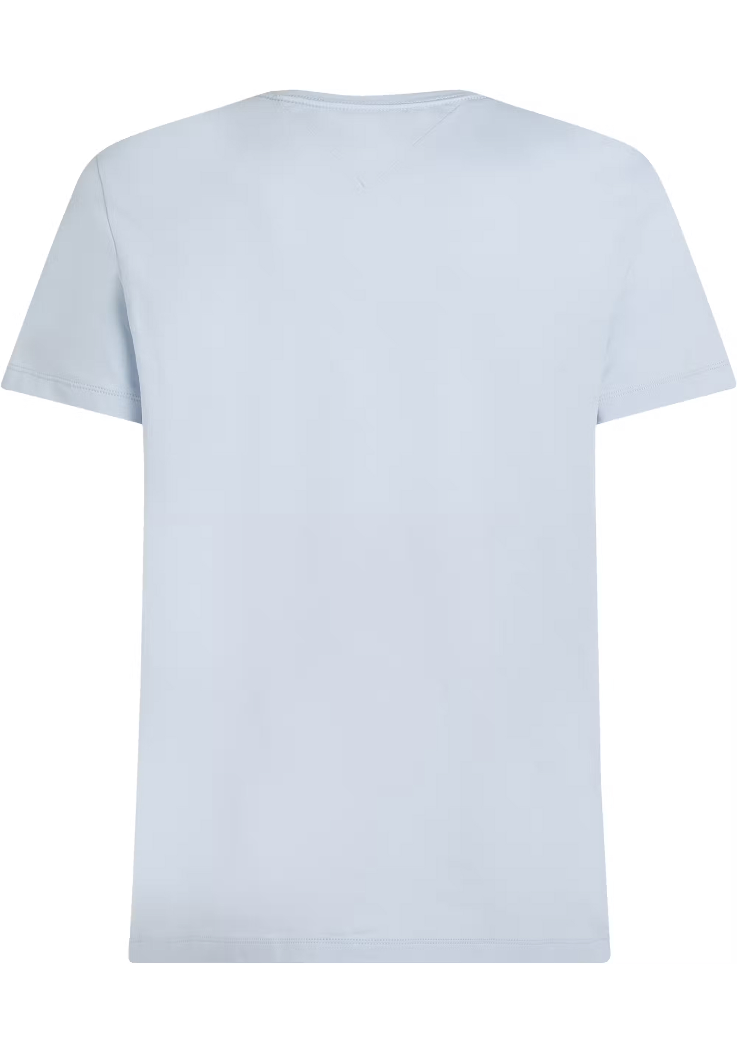 Tommy Hilfiger Stretch Slim Fit Tee, heren T-shirt korte mouw O-hals, blauw