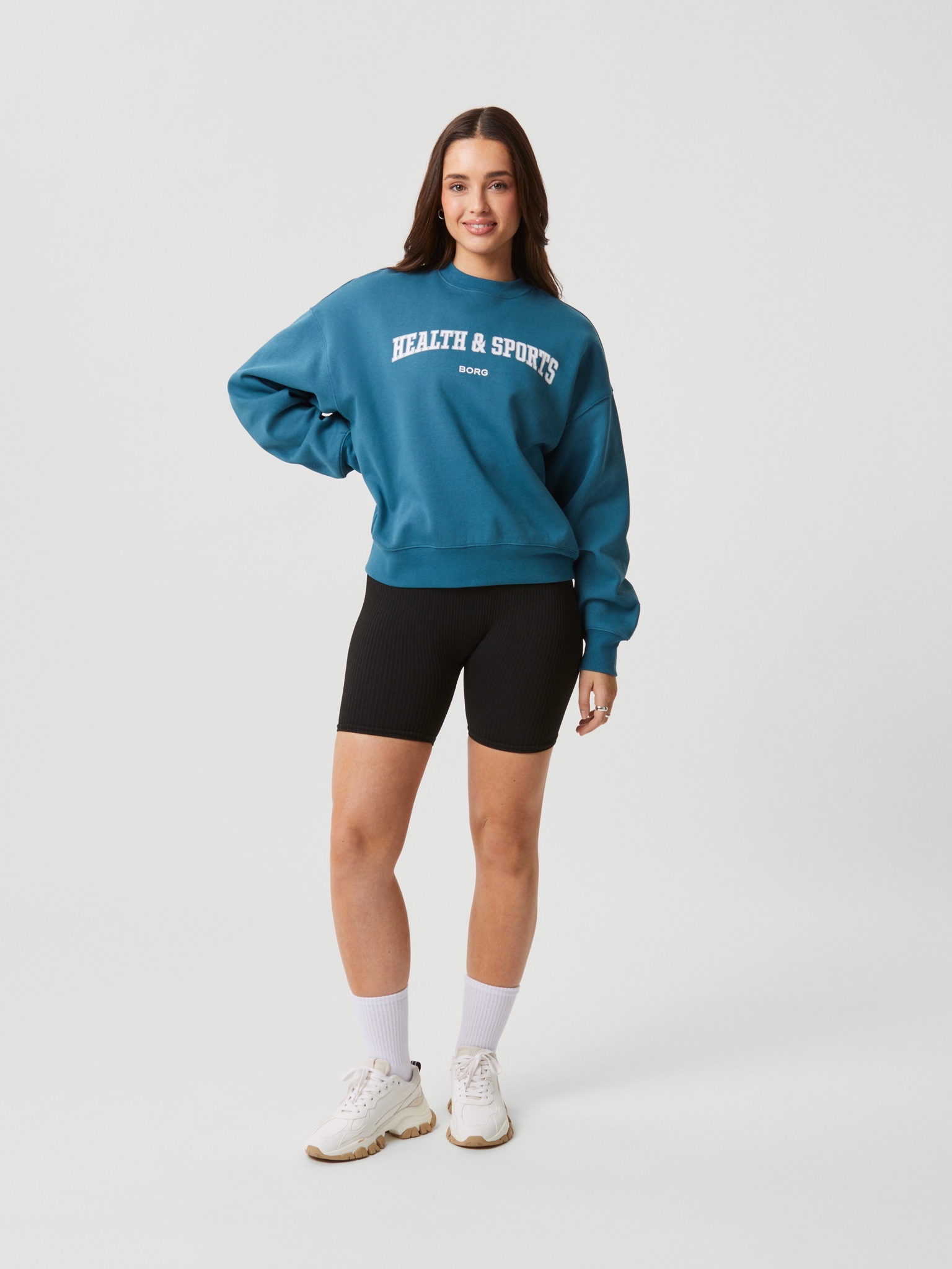 Bjorn Borg dames Studio oversized crew, blauw