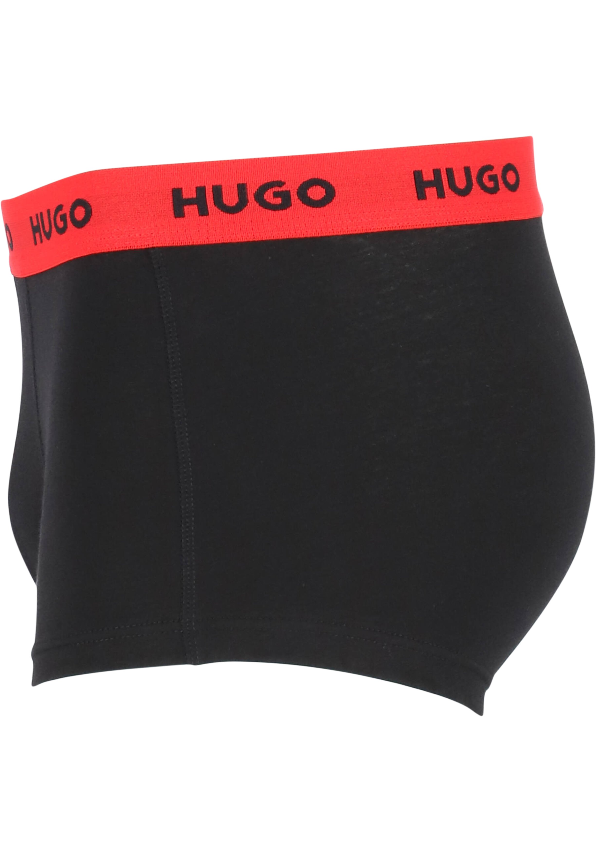 HUGO trunks (3-pack), heren boxers kort, zwart