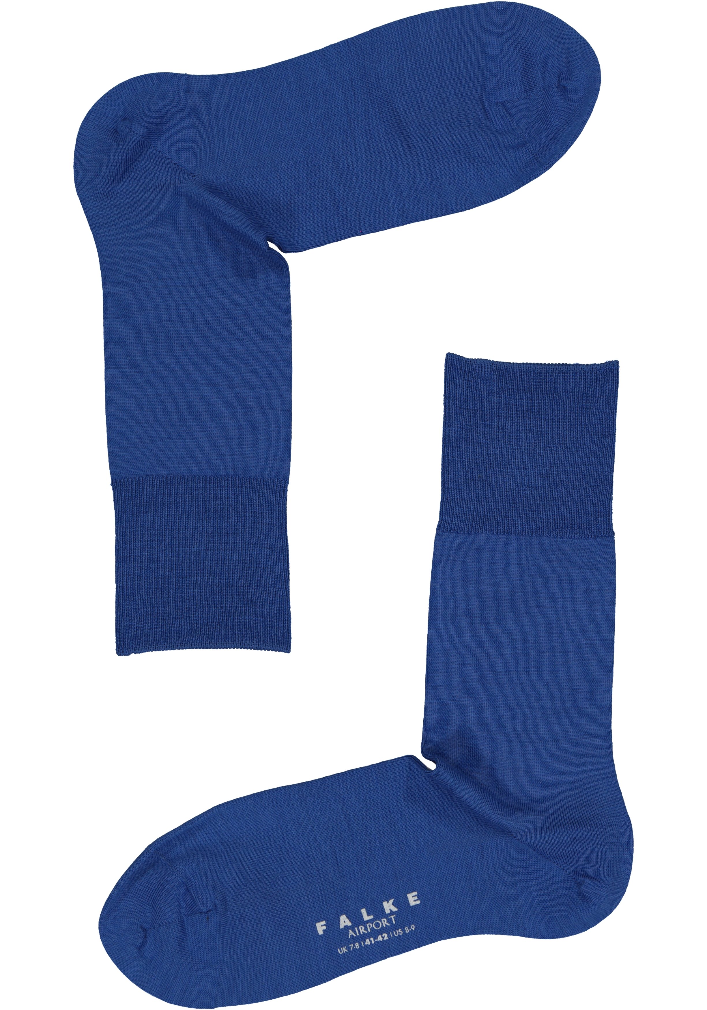 FALKE Airport herensokken, middel blauw (sapphire)