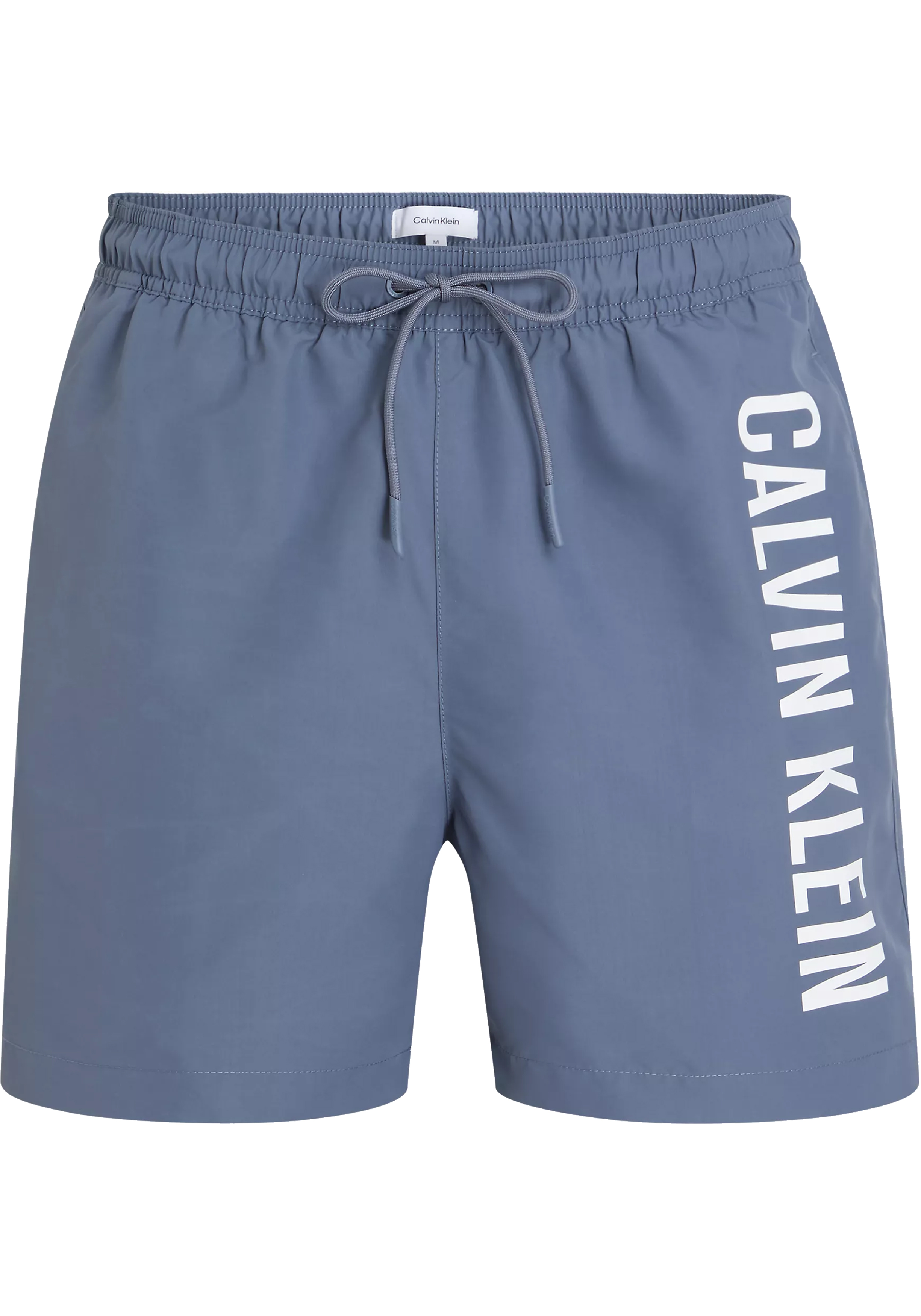 Calvin Klein Medium Drawstring swimshort, heren zwembroek, grijsblauw