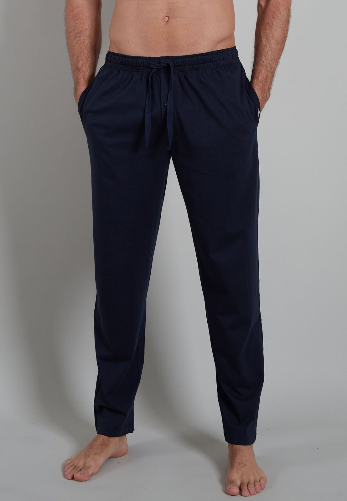 Gotzburg heren pyjama- of loungebroek, donkerblauw