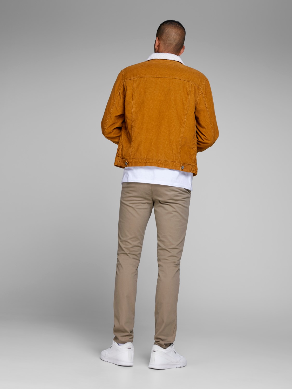 JACK & JONES Marco Bowie loose fit, heren chino, beige