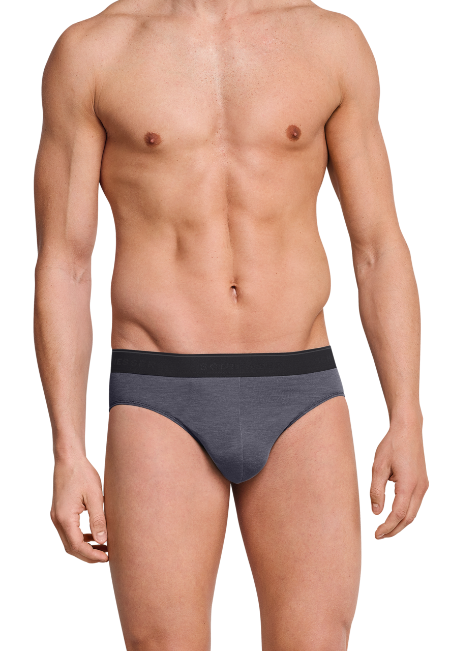 SCHIESSER Personal Fit slip (1-pack), heren rioslip grijs