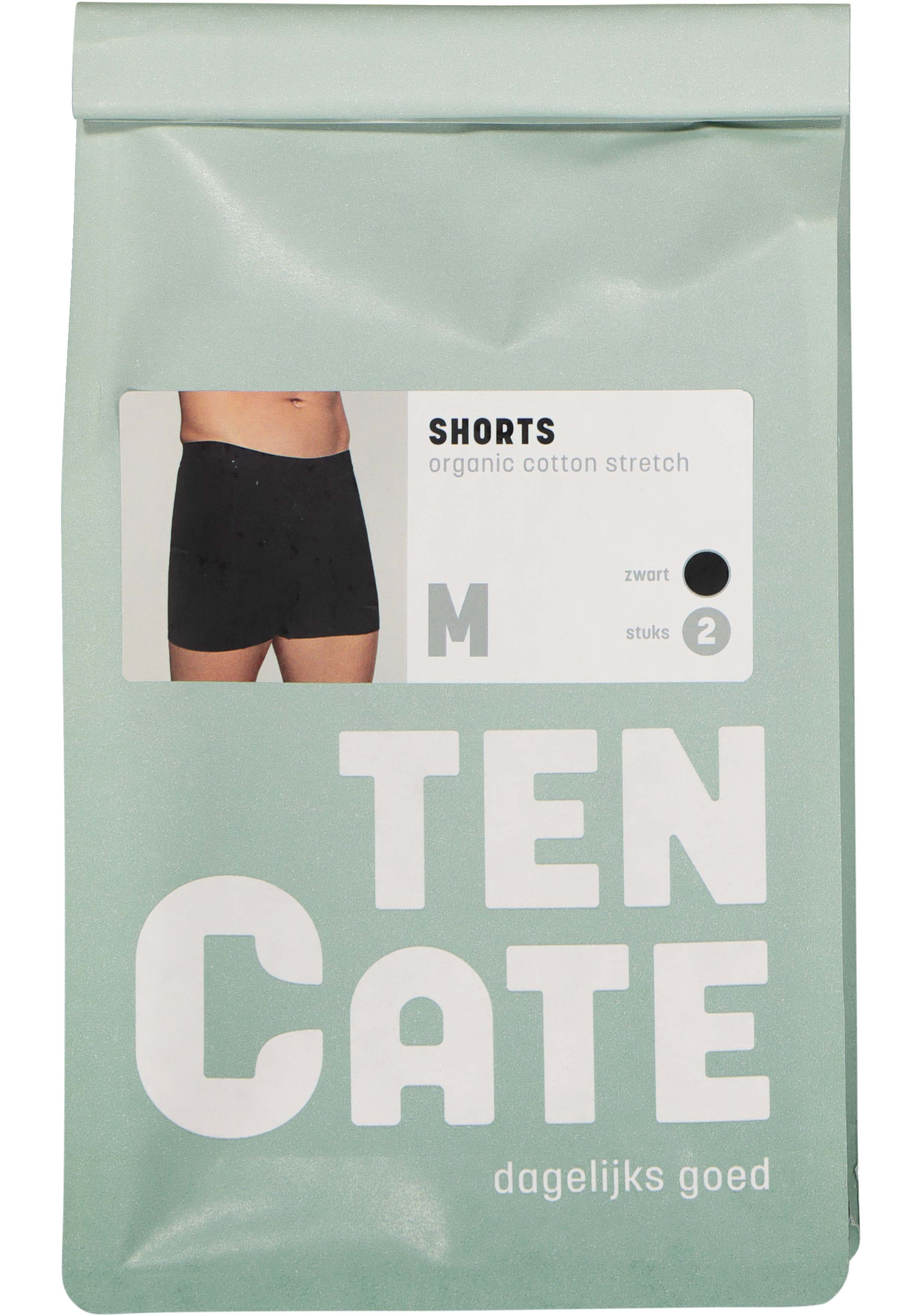 TEN CATE Basics men shorts (2-pack), heren boxers normale lengte, zwart