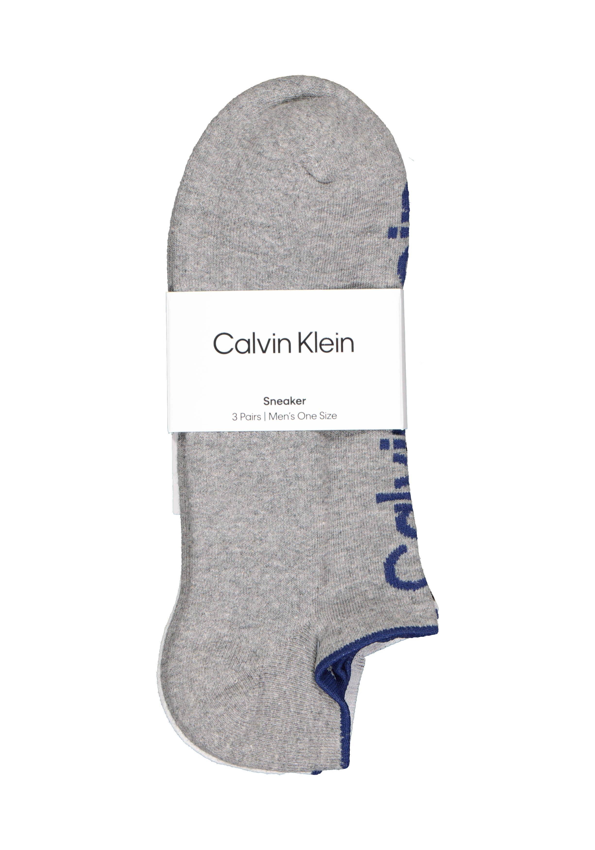 Calvin Klein herensokken Grant (3-pack), onzichtbare lage sportsokken, zwart, wit en grijs