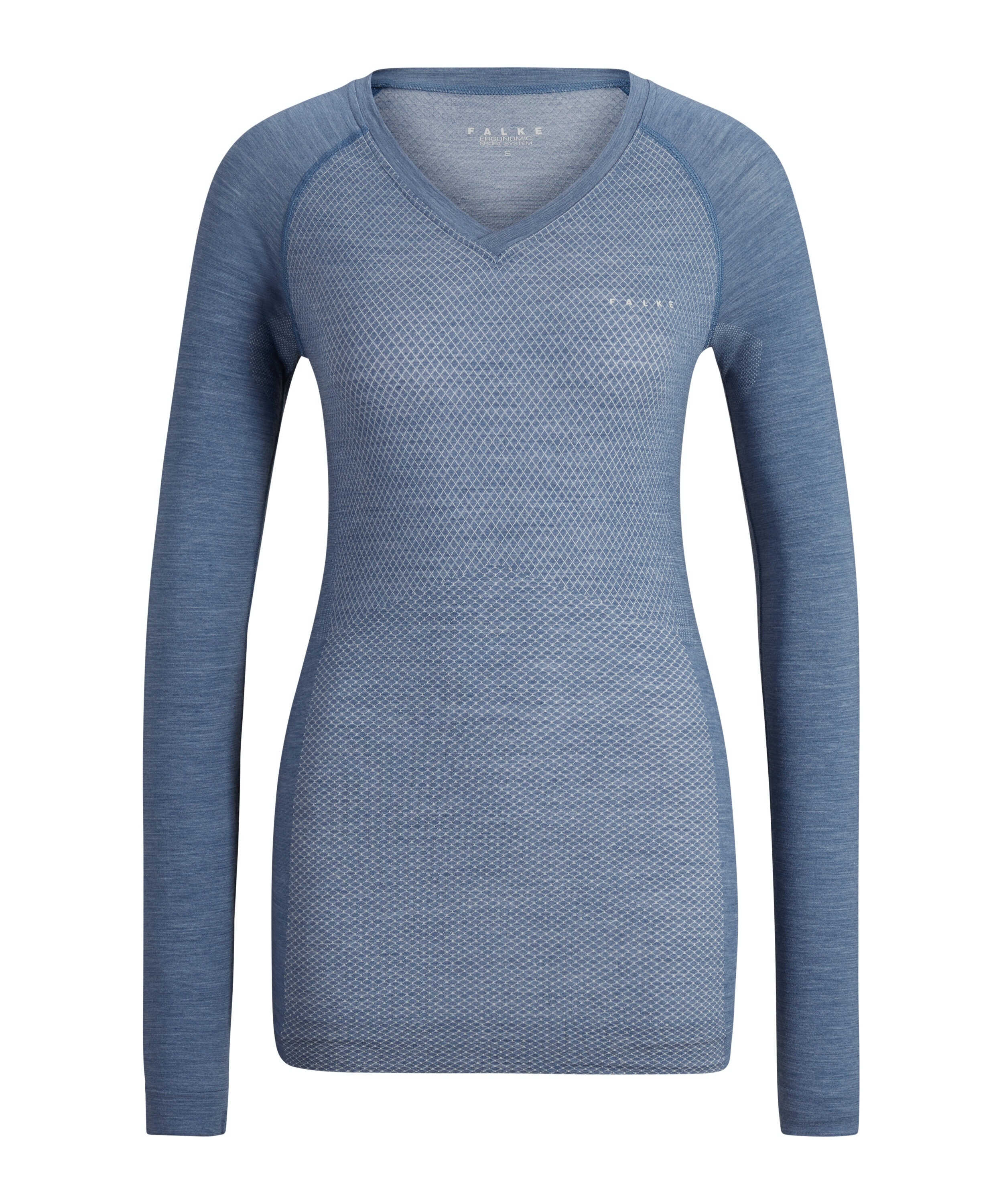 FALKE dames lange mouw shirt Wool-Tech Light, thermoshirt, blauw (capitain)