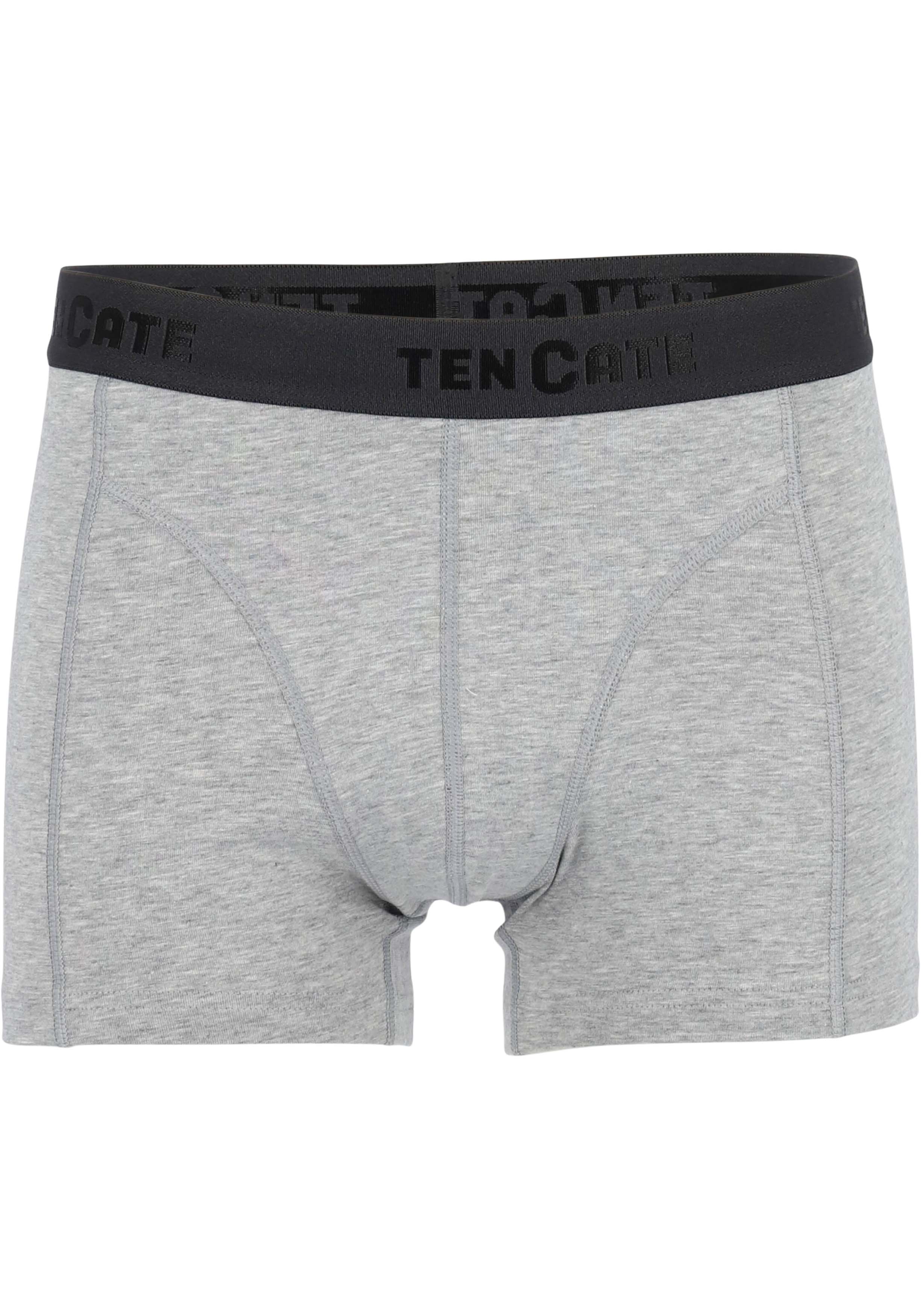 TEN CATE Basics men shorty (2-pack), heren boxers kort, grijs melange