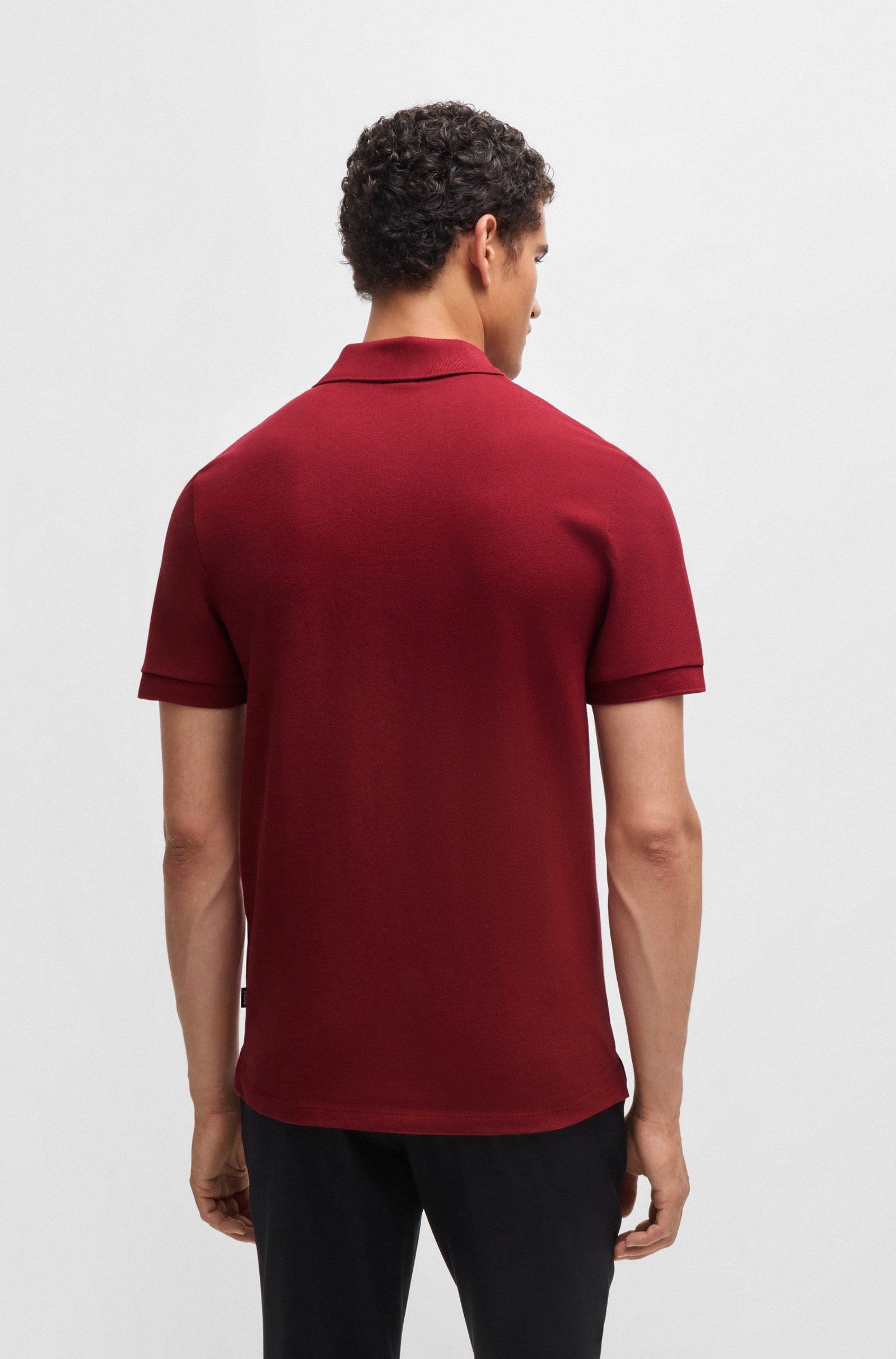 BOSS Pallas regular fit polo, pique, rood