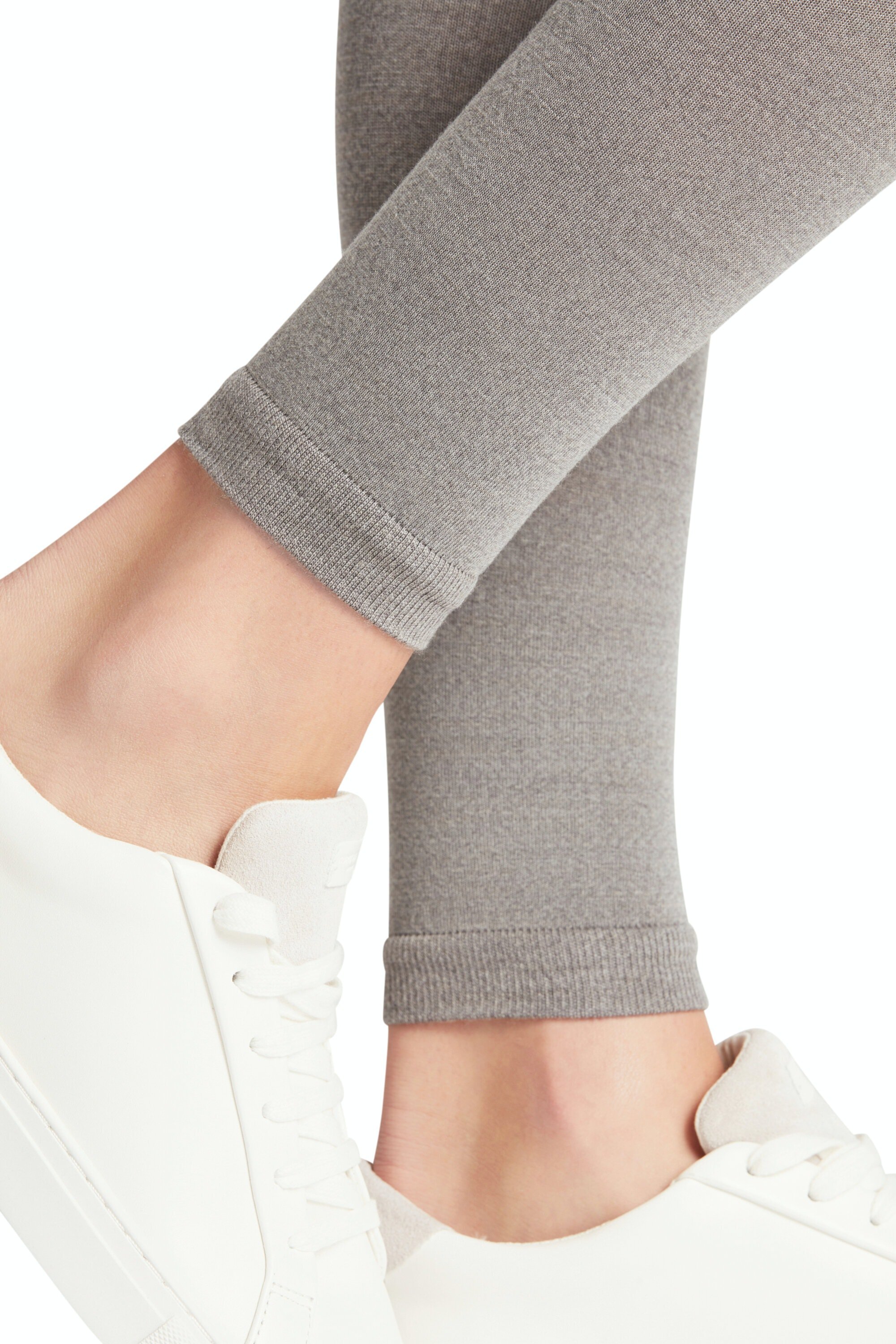 FALKE Softmerino dames legging, light grey mel.