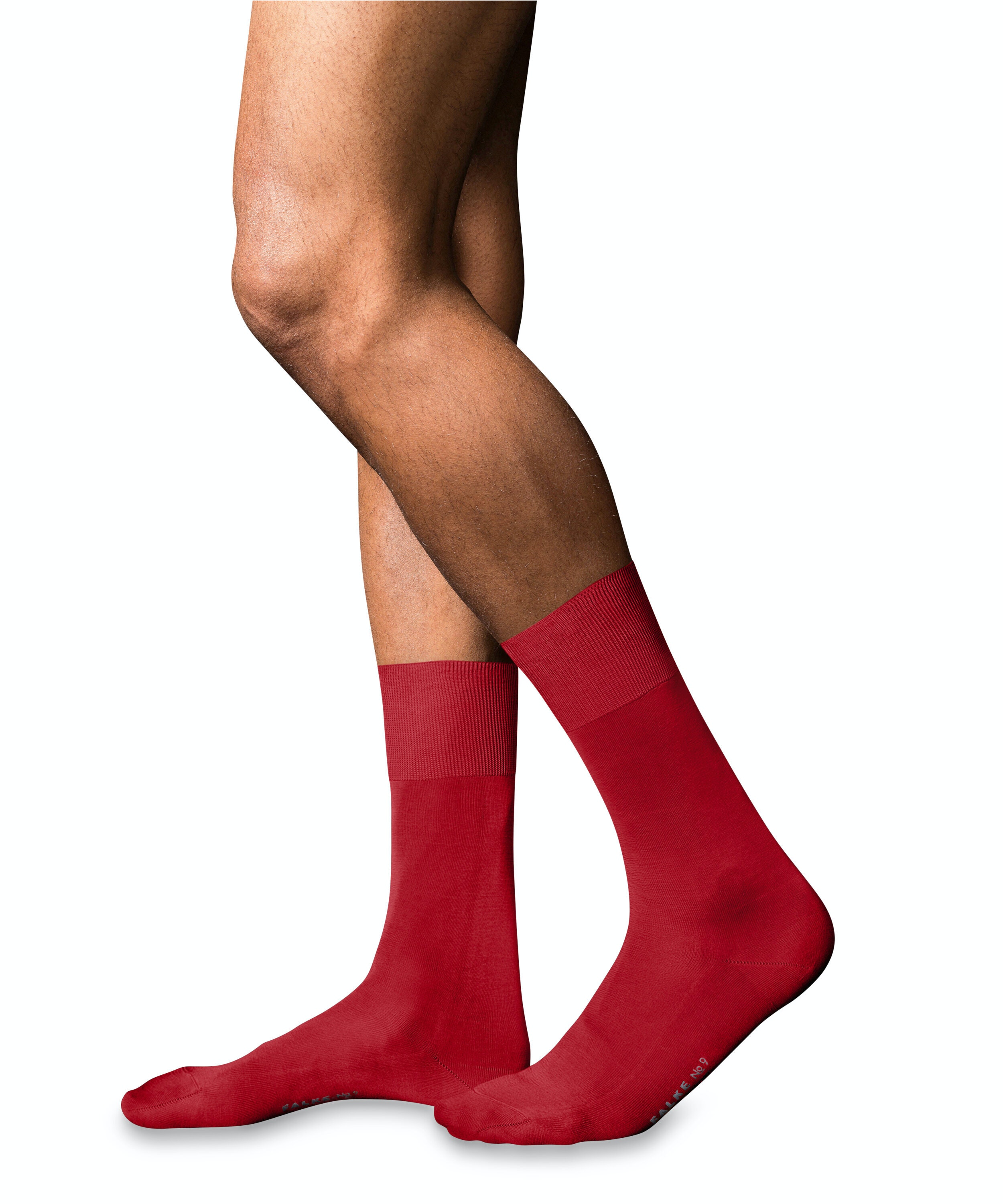 FALKE No. 9 Pure Fil d Ecosse herensokken, rood (cardinal)