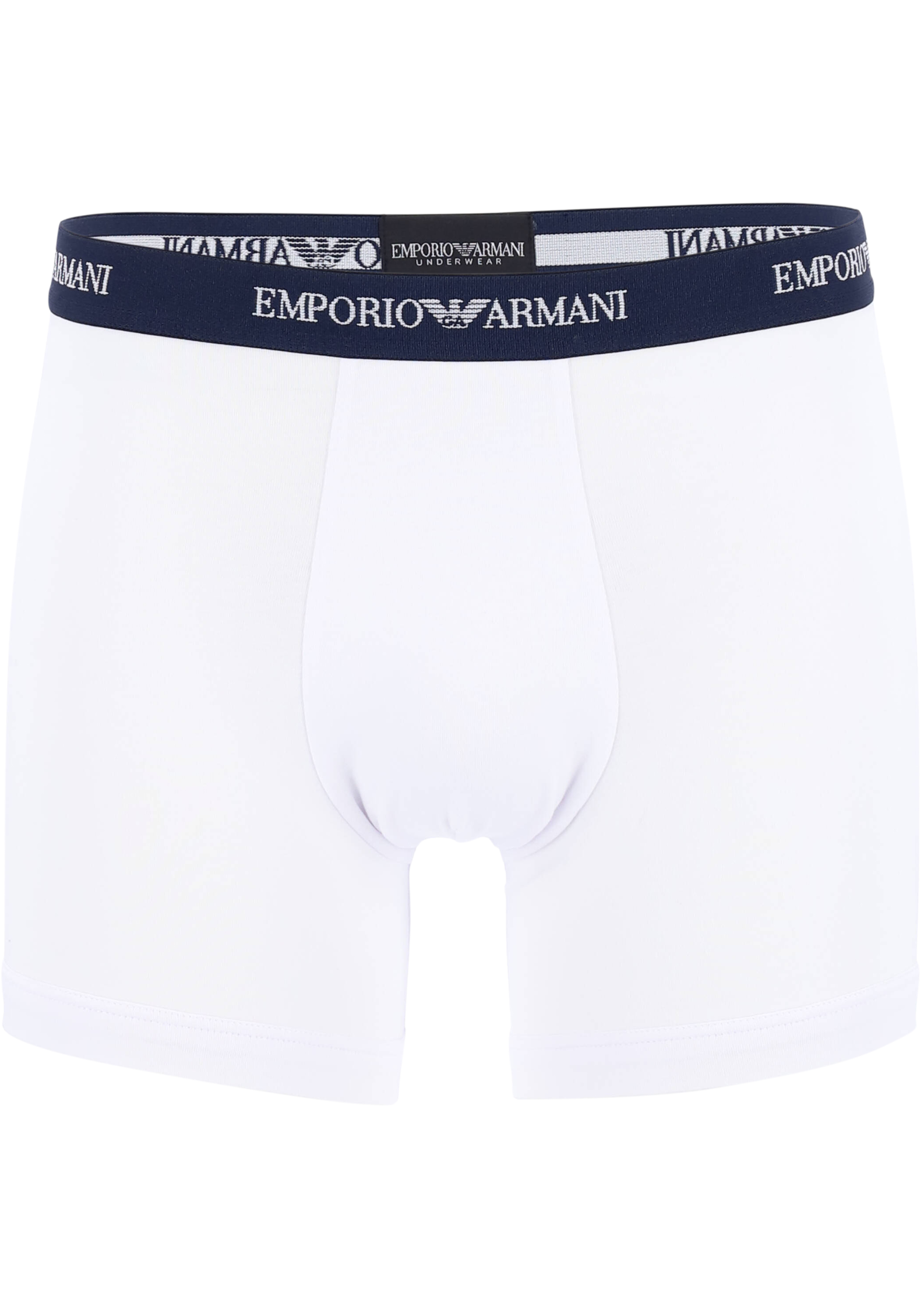 Emporio Armani Boxers Essential Core (2-pack), heren boxers normale lengte, blauw en wit