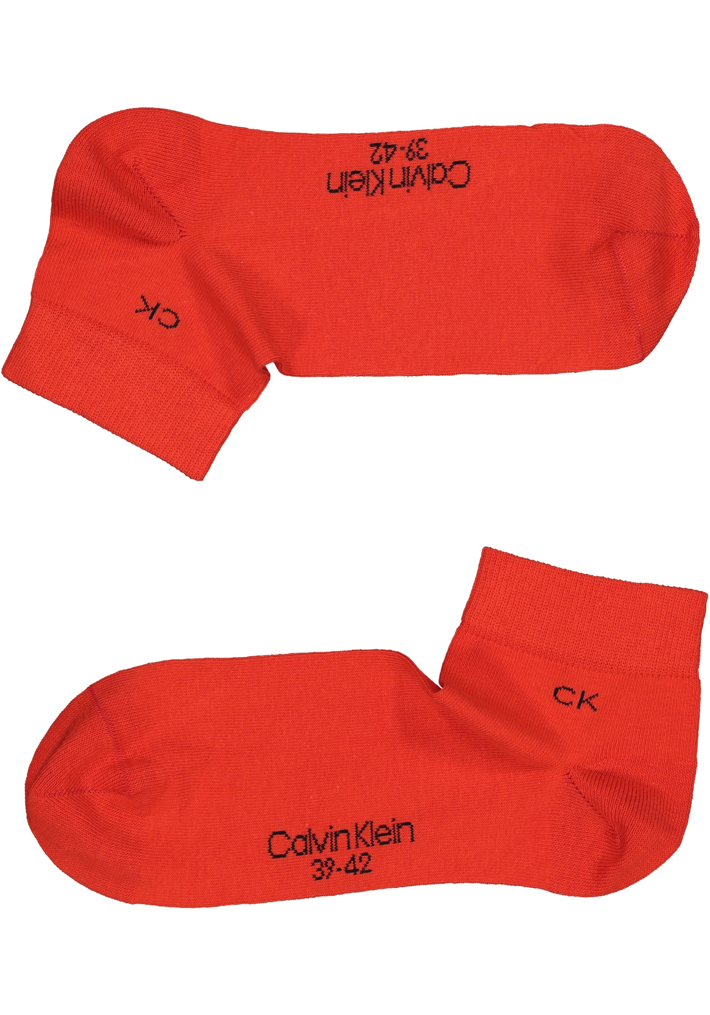 Calvin Klein herensokken Simon (2-pack), hoge enkelsokken, rood met zwart