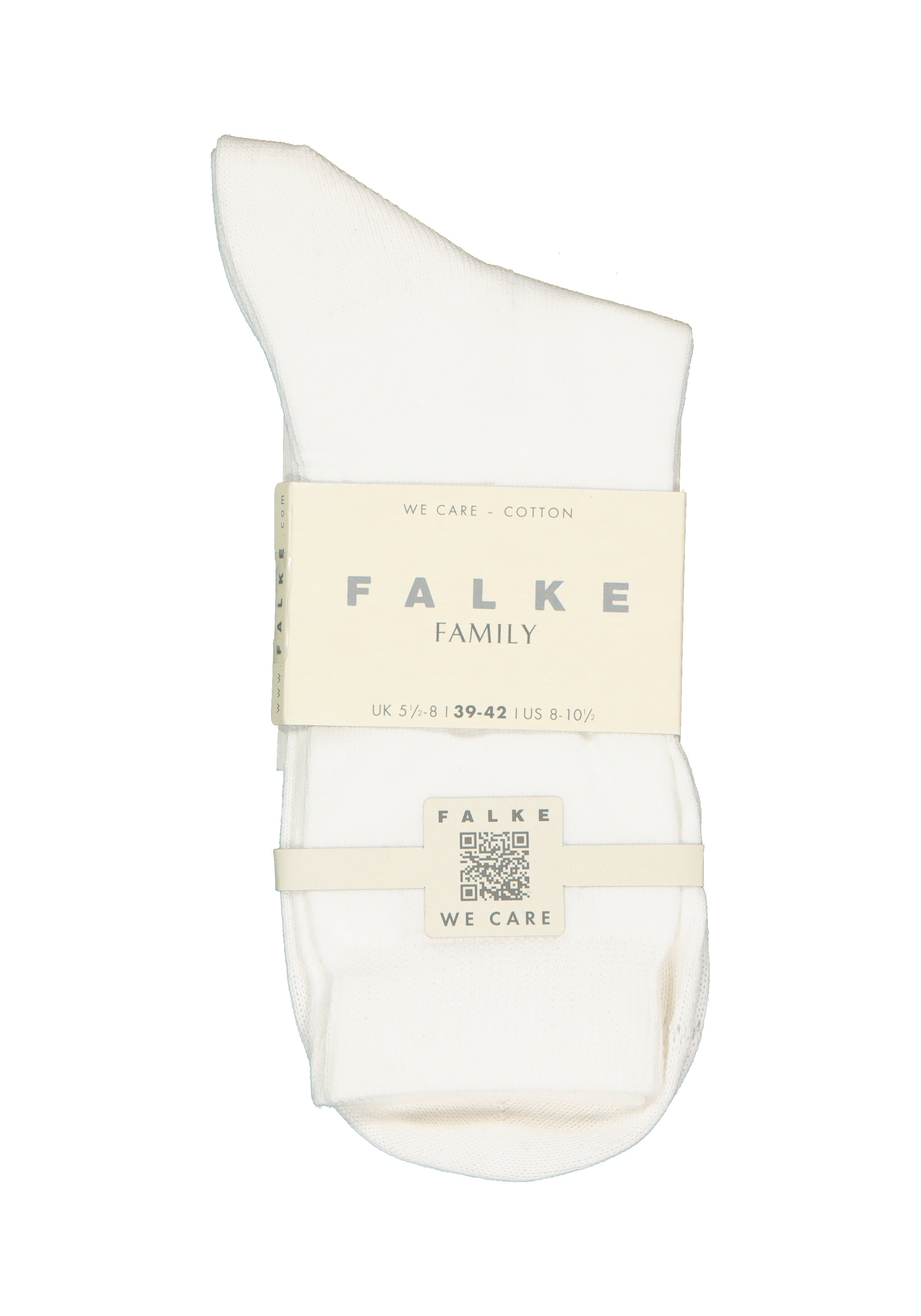 FALKE Family damessokken, katoen, wit (white)