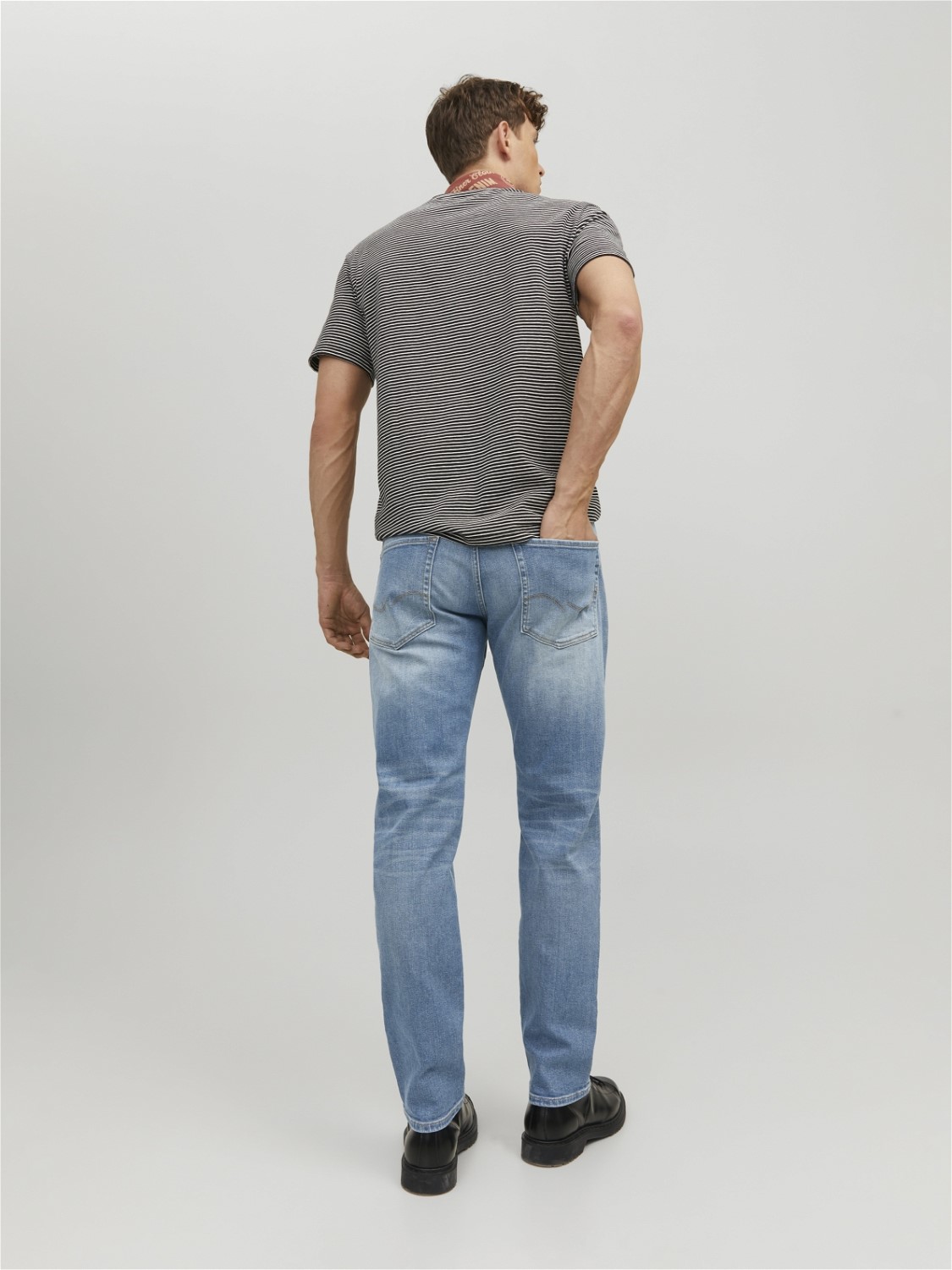 JACK & JONES Mike Original Jos regular fit, heren jeans, denimblauw