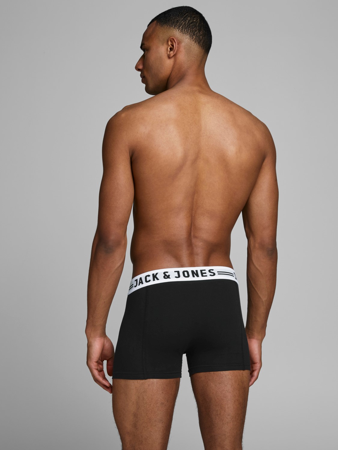 JACK & JONES Jacsense trunks (1-pack), heren boxer normale lengte, zwart