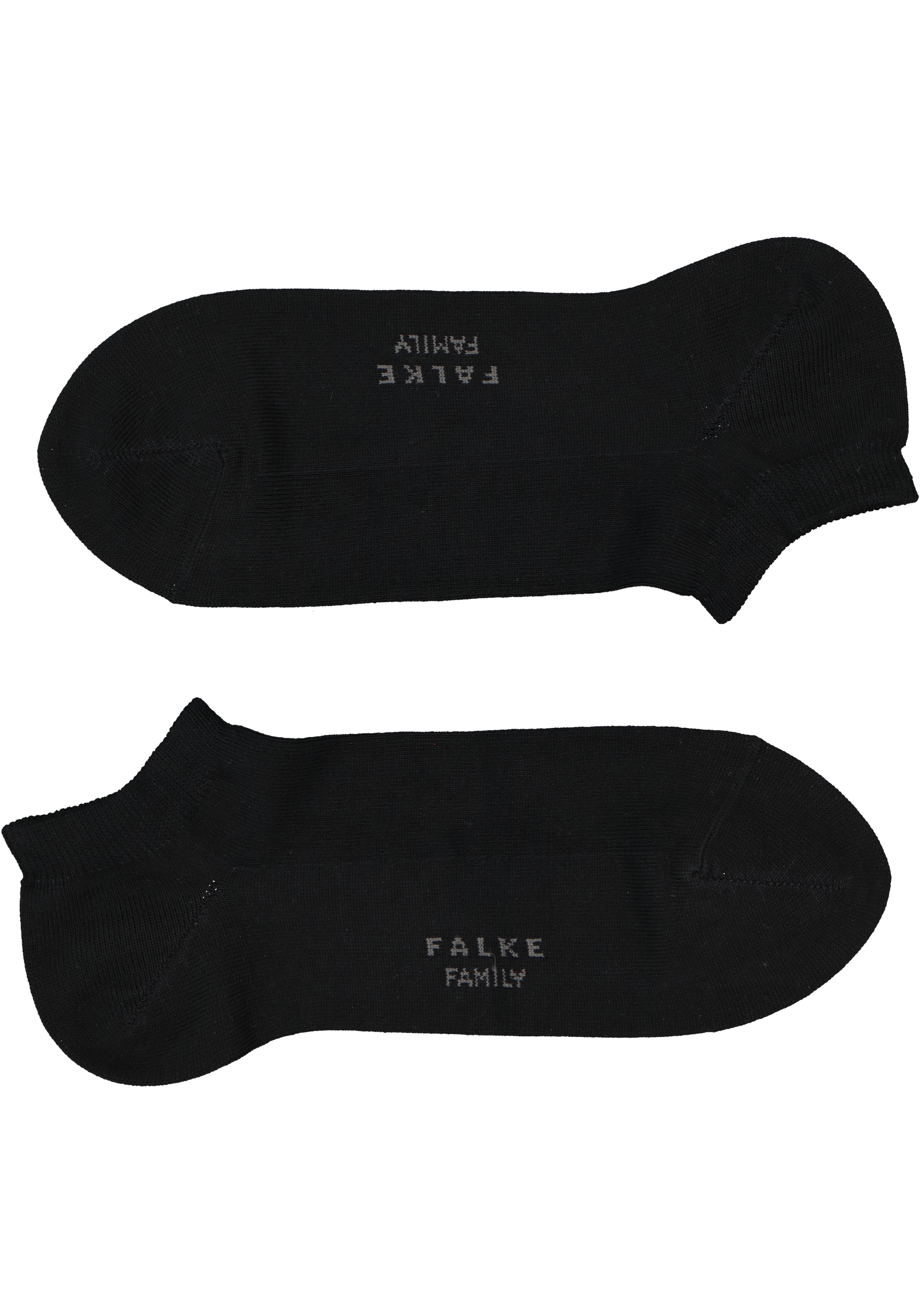 FALKE Family heren enkelsokken, zwart (black)