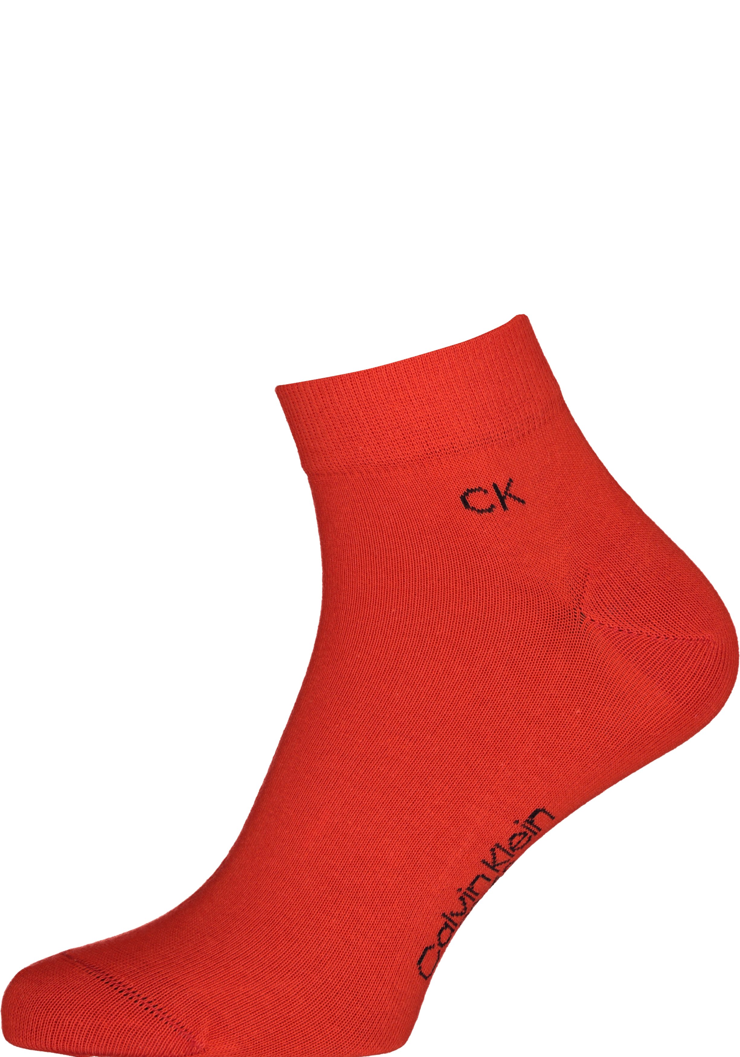 Calvin Klein herensokken Simon (2-pack), hoge enkelsokken, rood met zwart