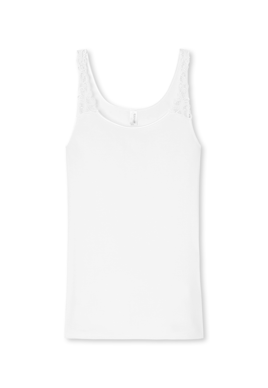 SCHIESSER selected! premium singlet (1-pack), dames hemd wit