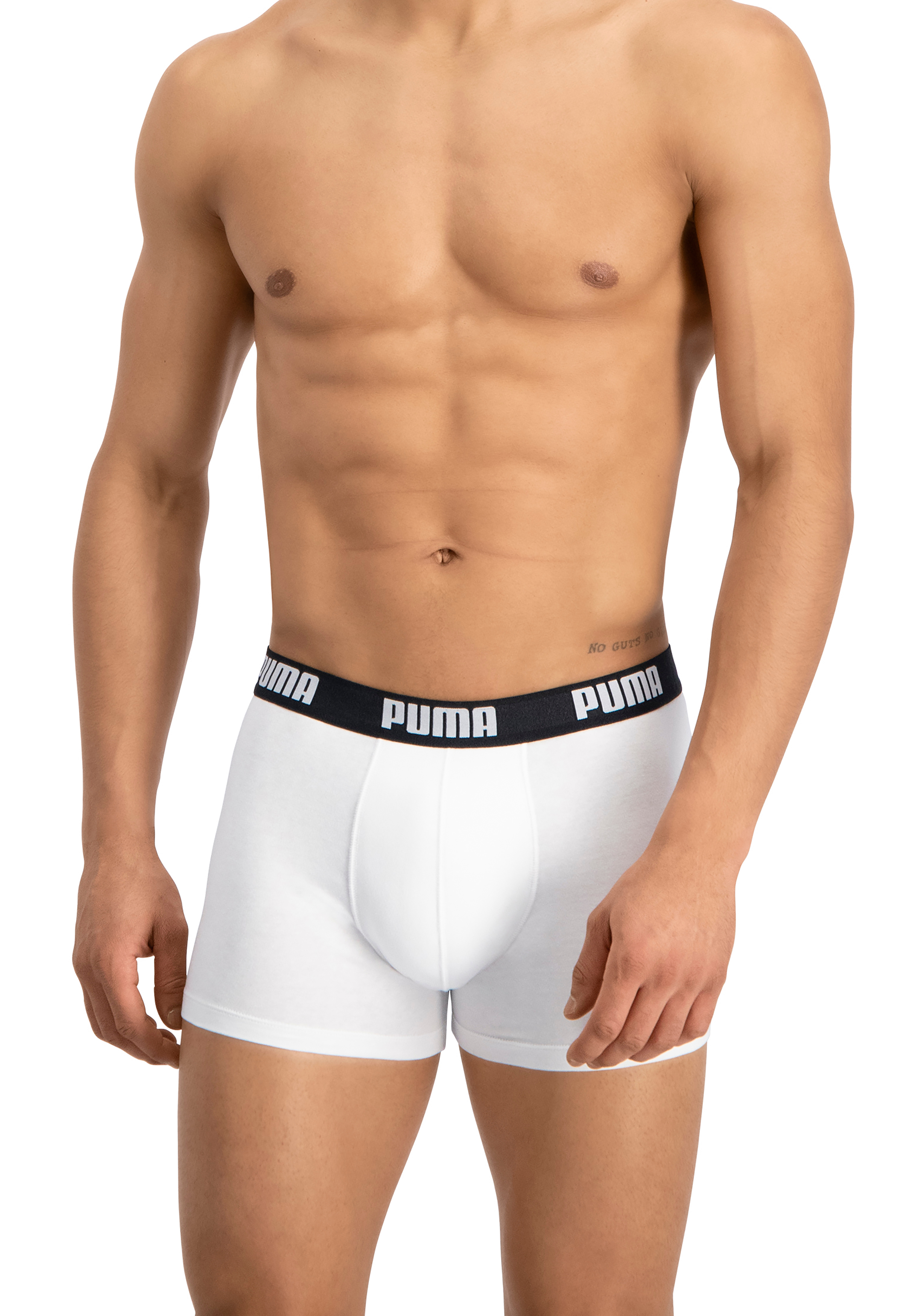 Puma Basic Boxer heren (2-pack), zwart en wit