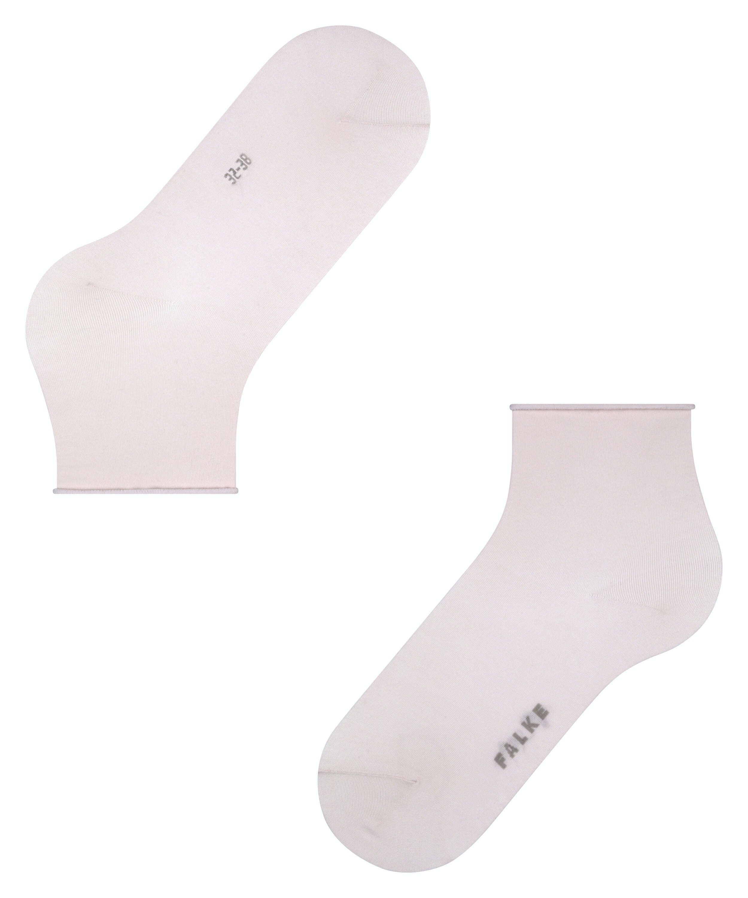 FALKE Cotton Touch damessokken kort, inktblauw (light pink)