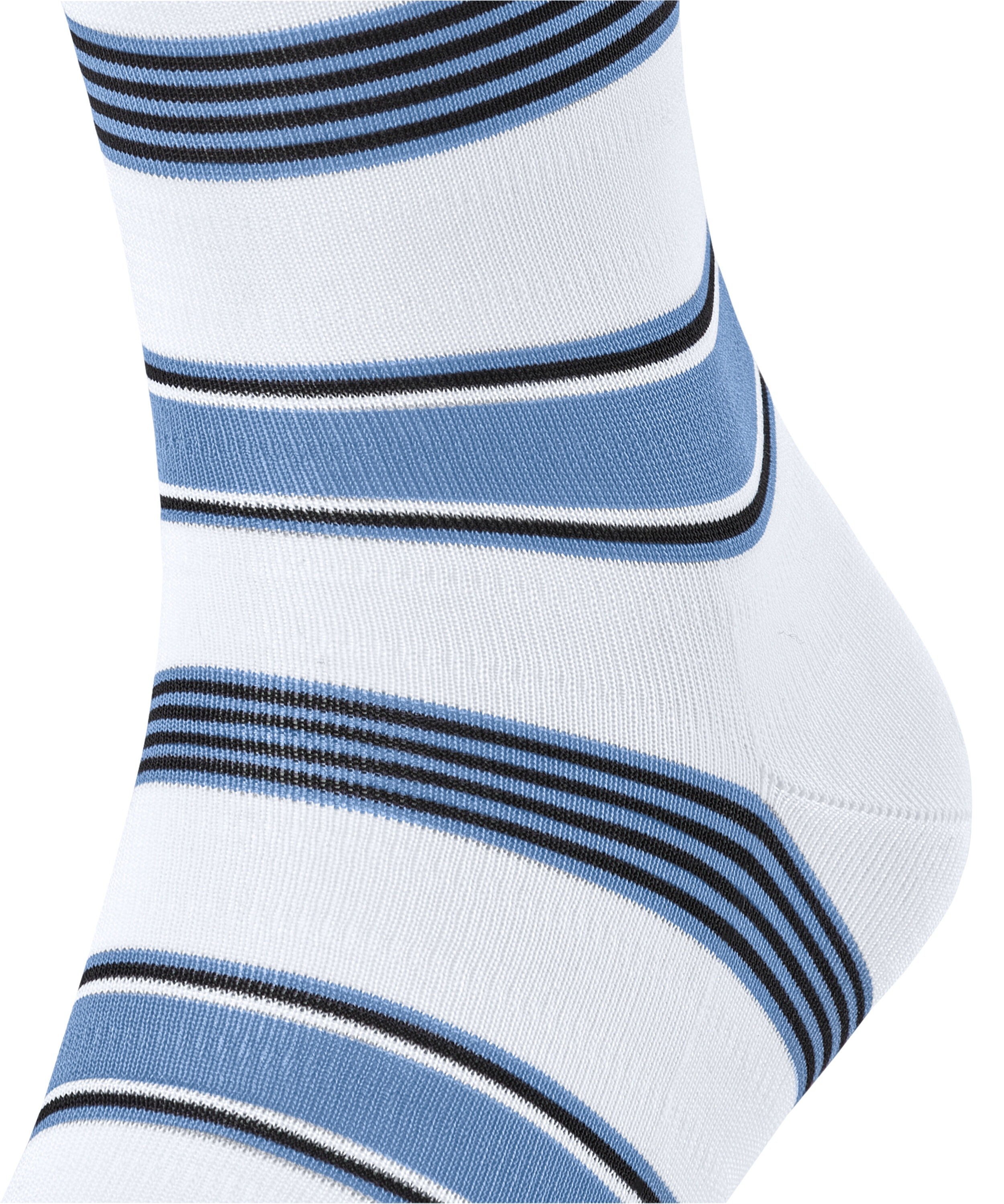 FALKE Marina Stripe herensokken, wit (white)