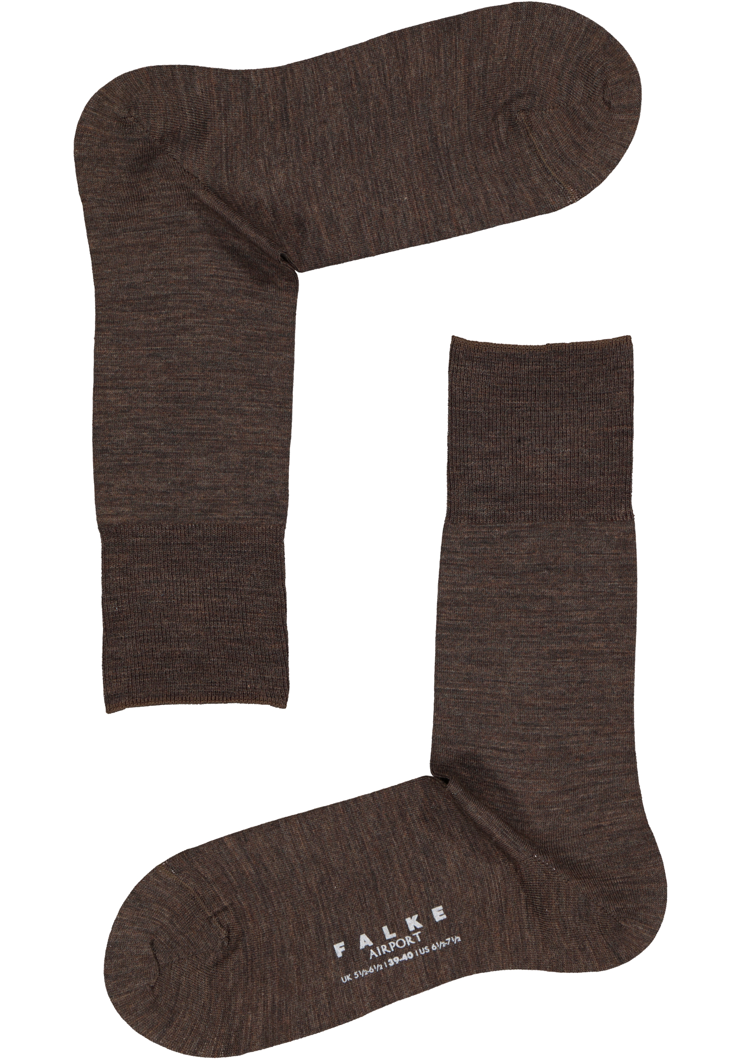 FALKE Airport herensokken, bruin (brown melange)