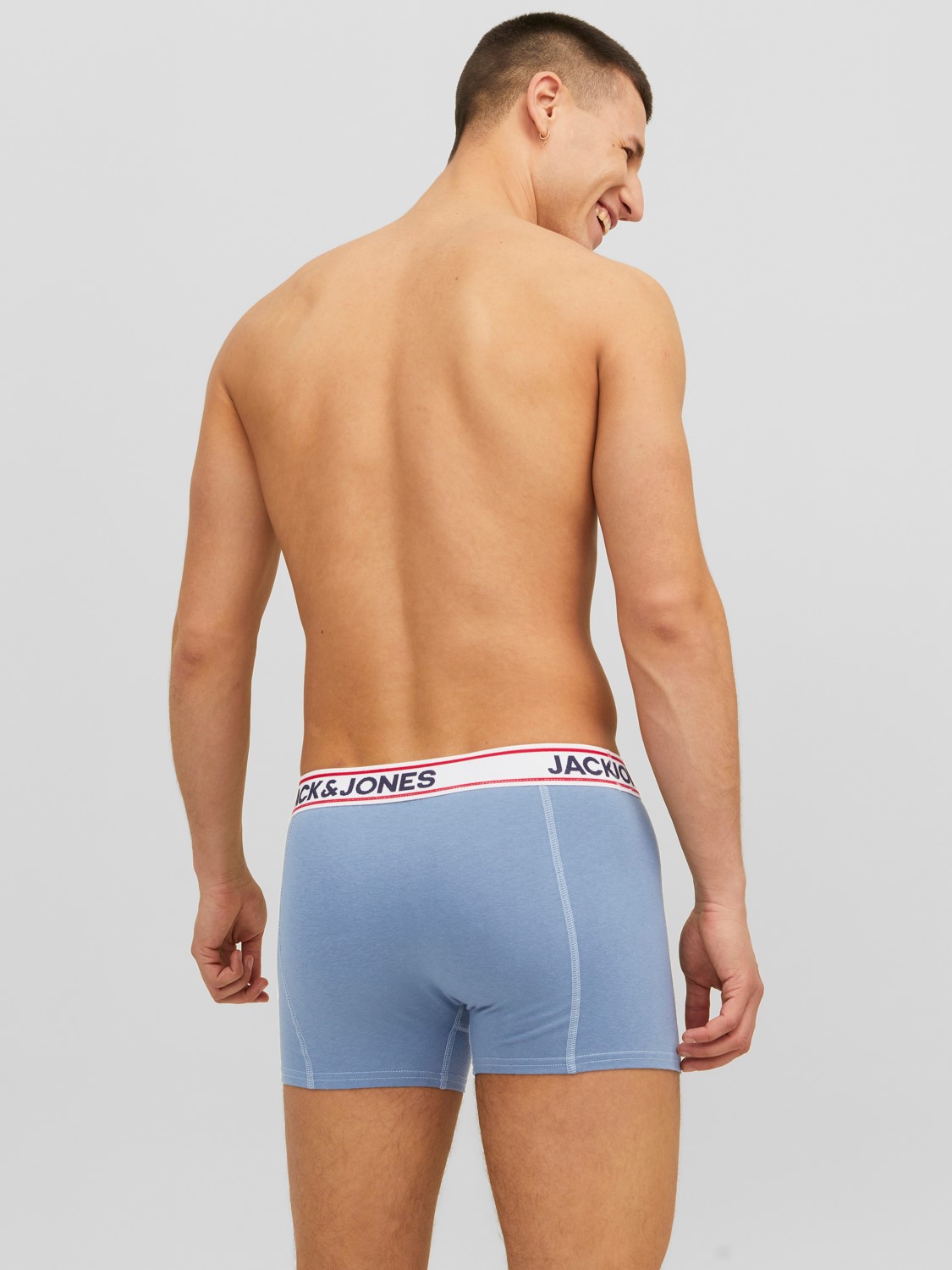 JACK & JONES Jacjake trunks (3-pack), heren boxers normale lengte, blauw